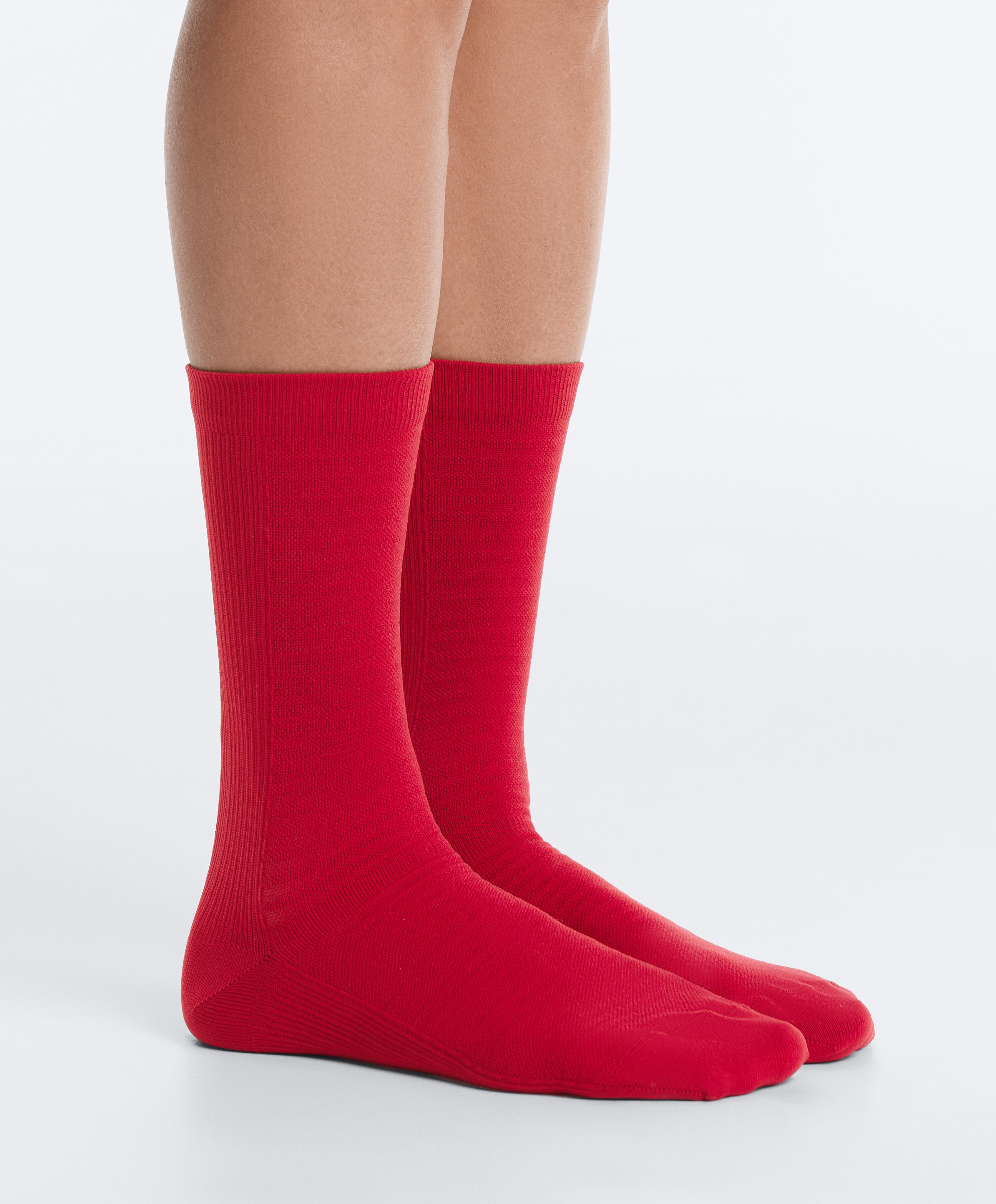2 pairs of classic polyamide blend sports socks — STRONG RED