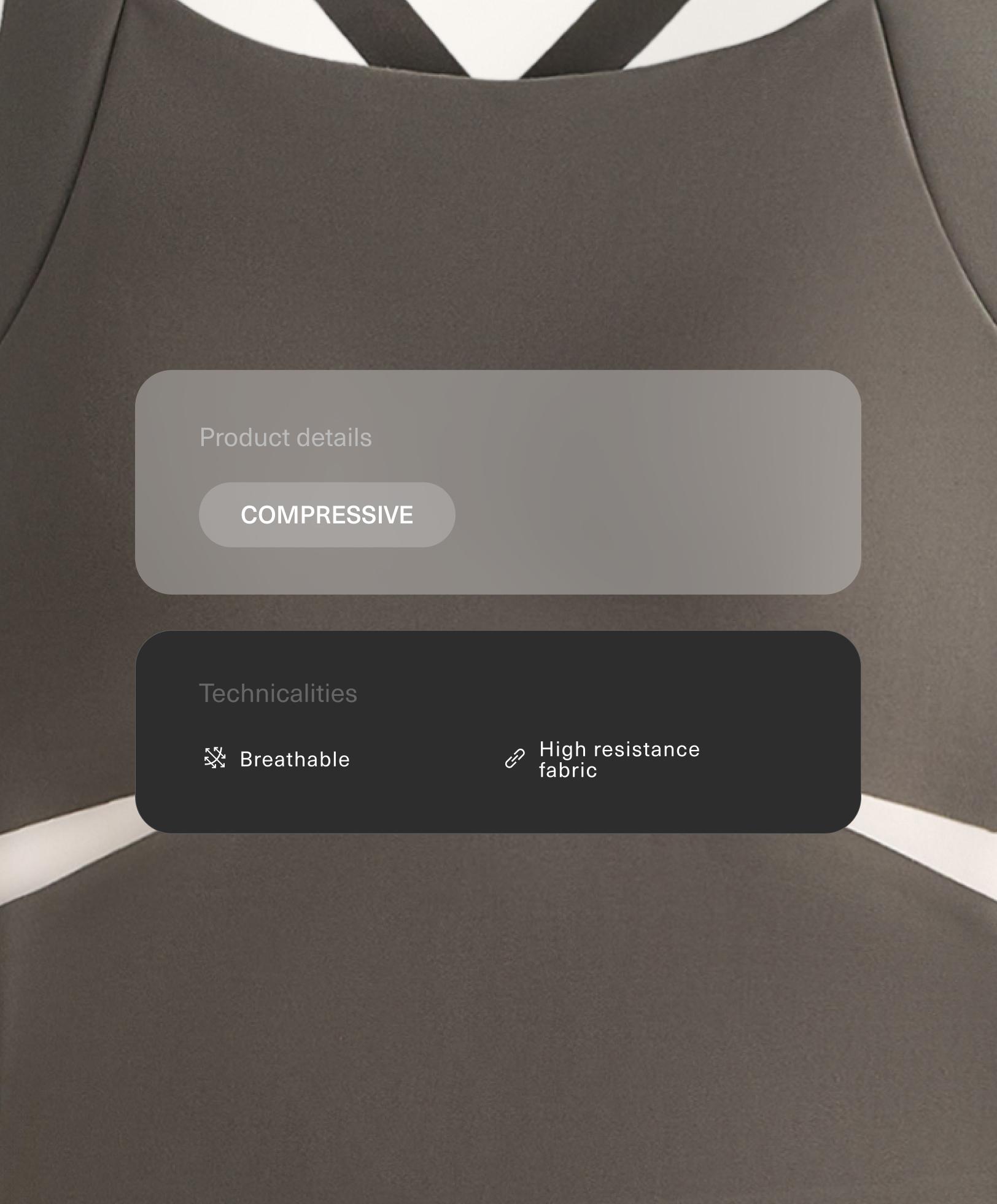 Pikk helkurdetailidega Compressive pükstükk