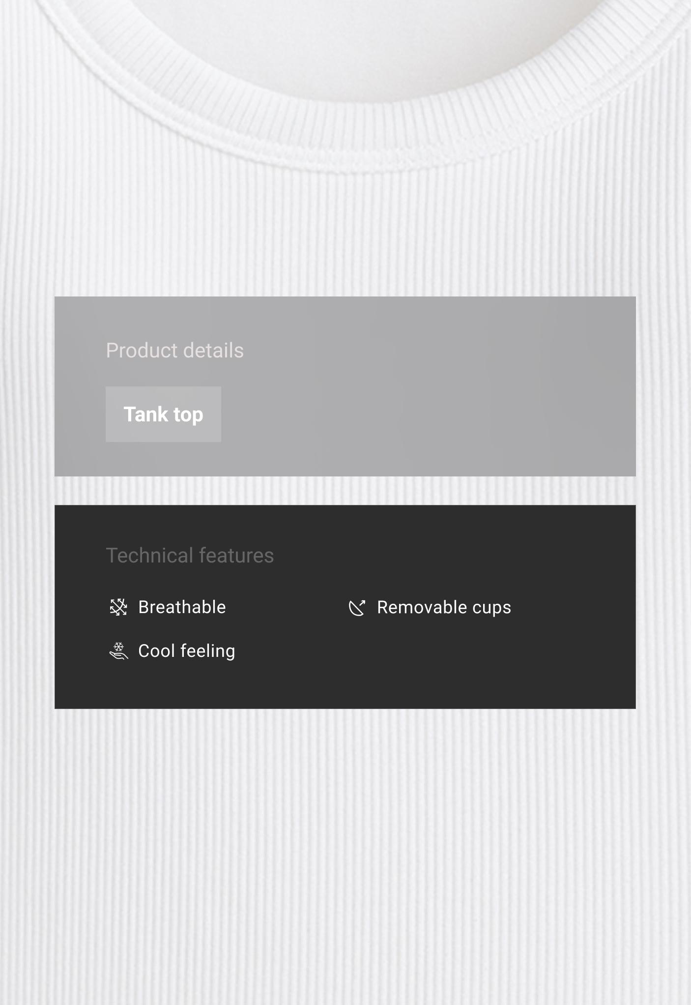 Tank top rib από μείγμα μοντάλ