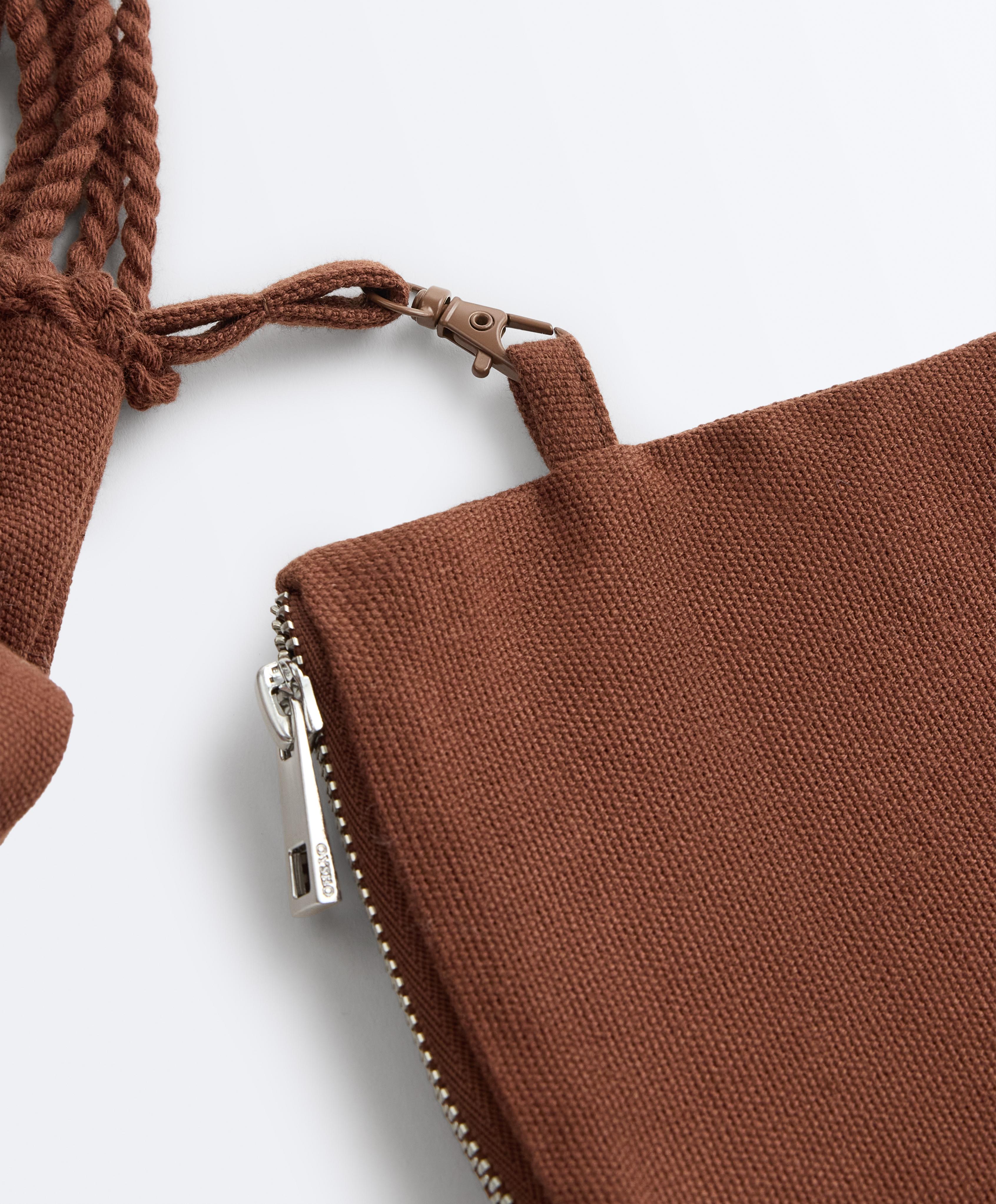 100% Cotton shopper bag — BROWN