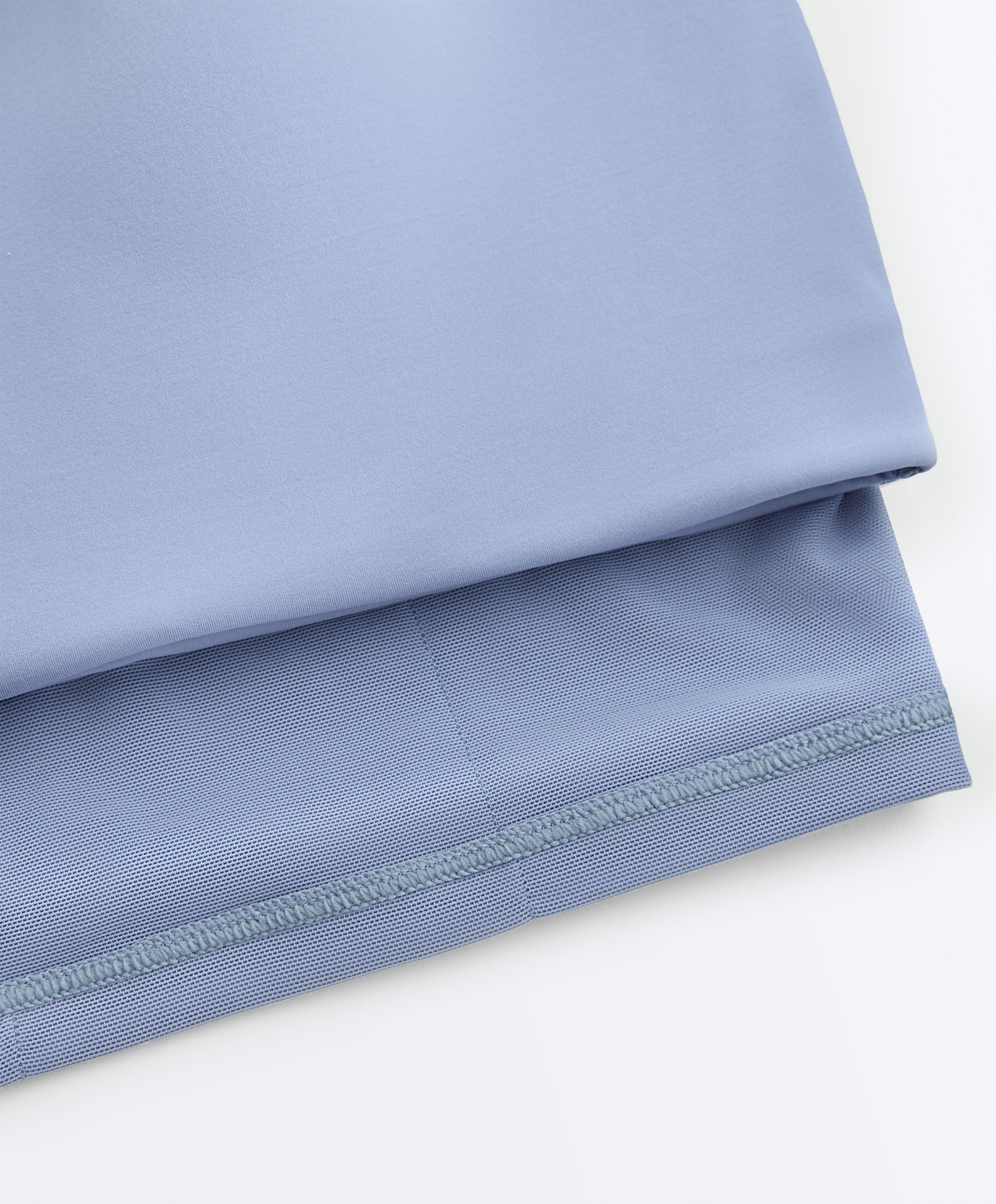 Sheer compressive tank top — MID GREY-BLUE