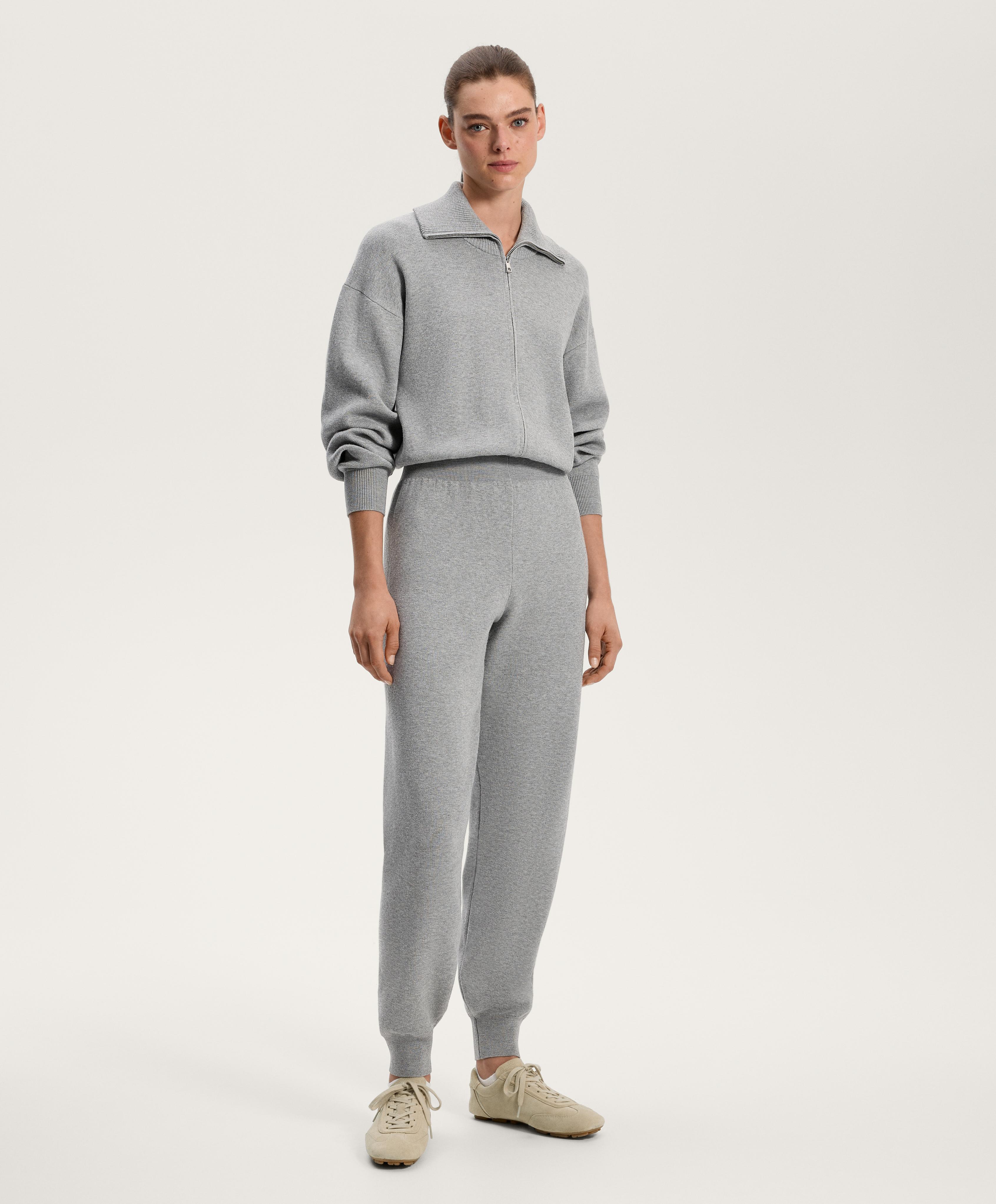 Long half-zip knit jumpsuit | OYSHO United States