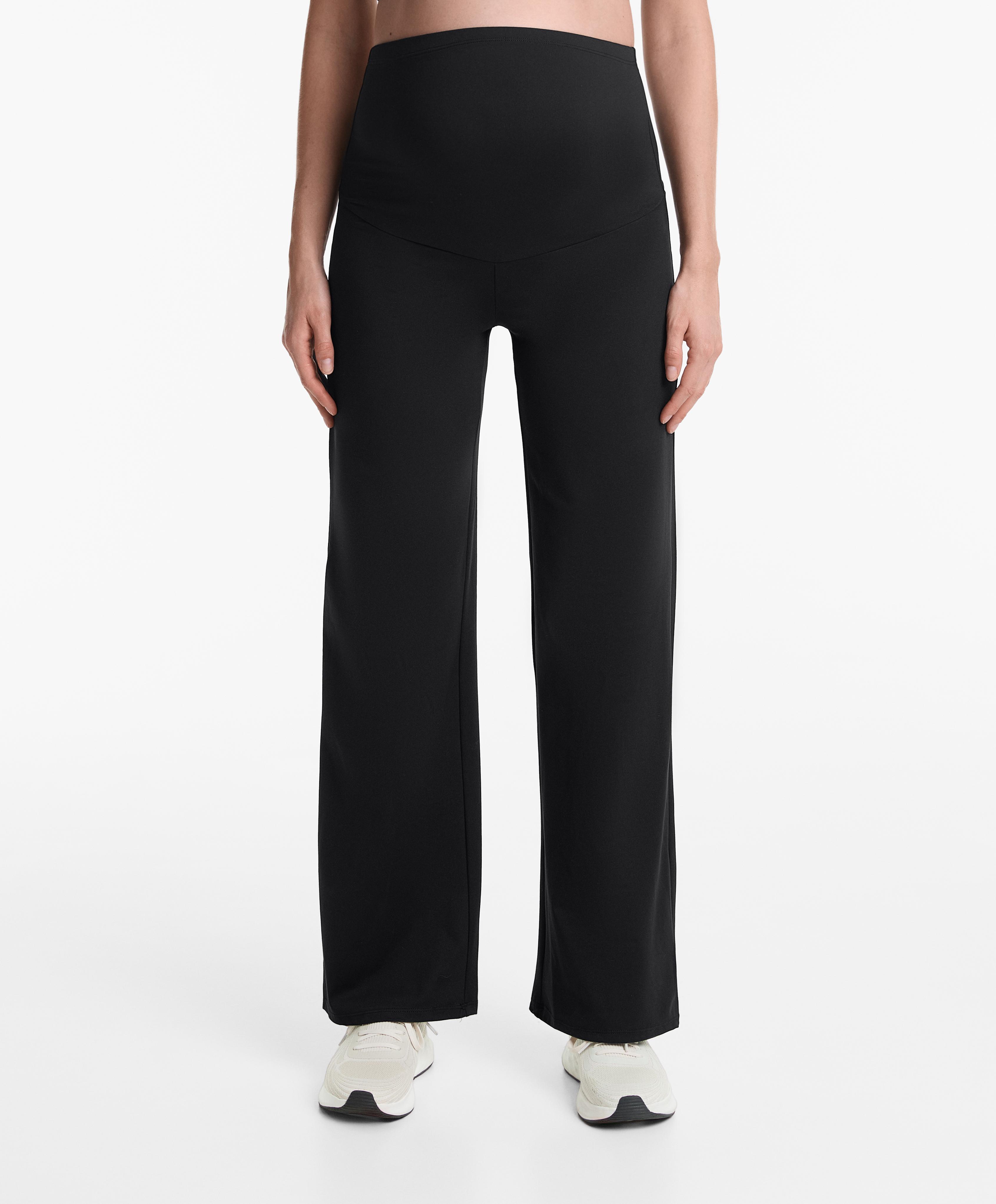 Pantaloni Gravidanza Gamba Larga Pantaloni Premaman Gowjog A Gamba