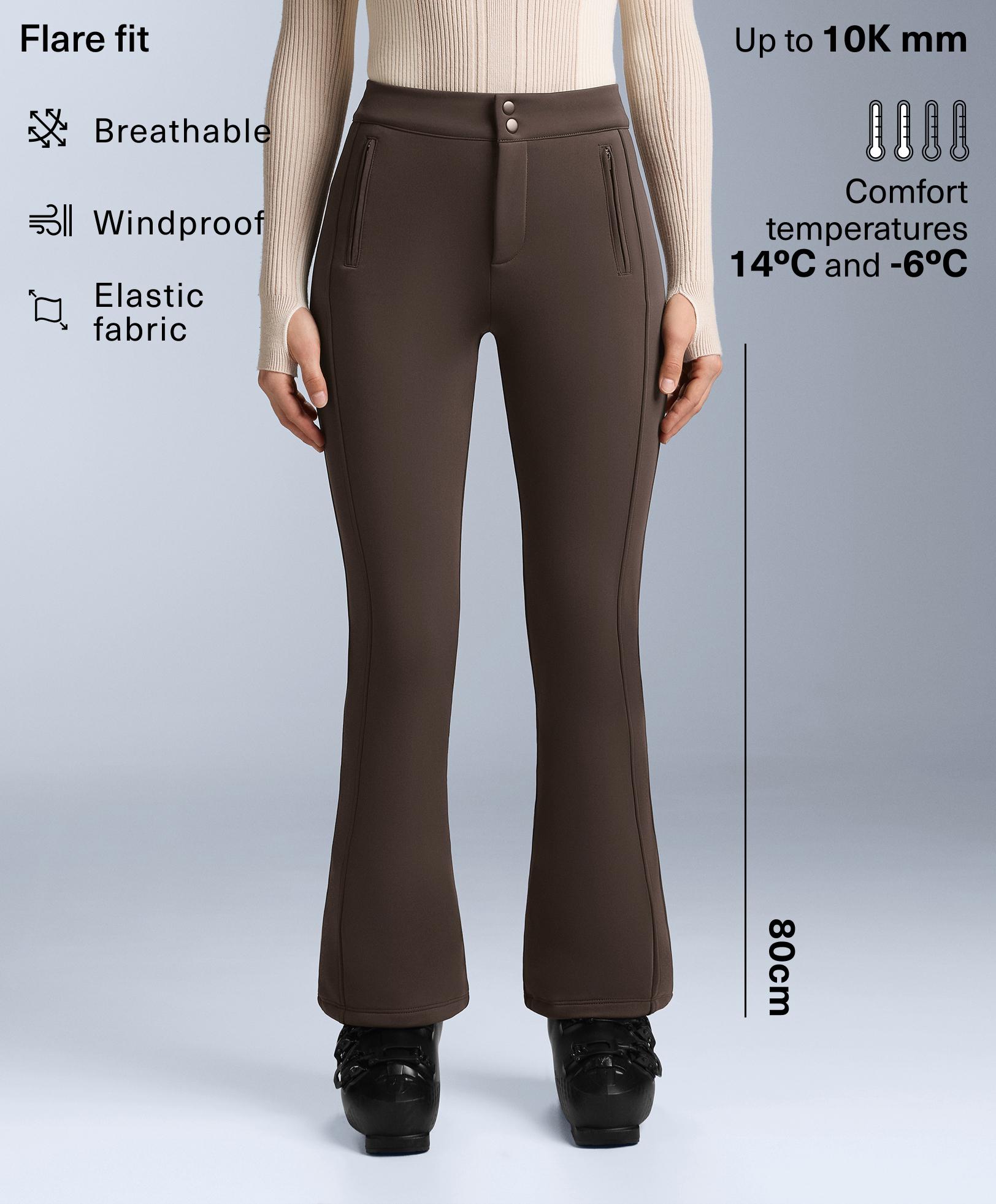 Water-resistant flare stretch SKI trousers - Sale