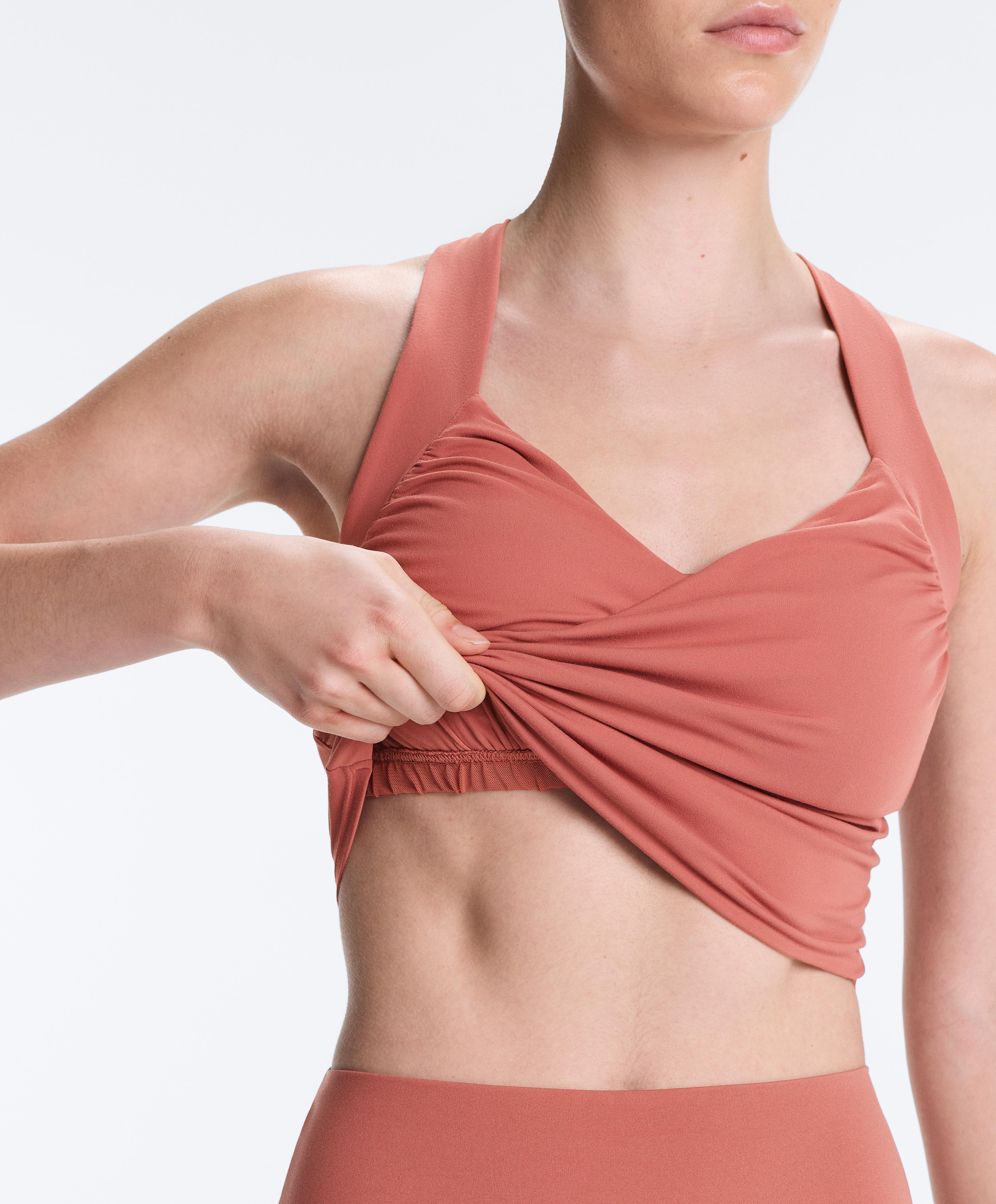 Comfortlux crossover tank top — ROSETTE BLUSH