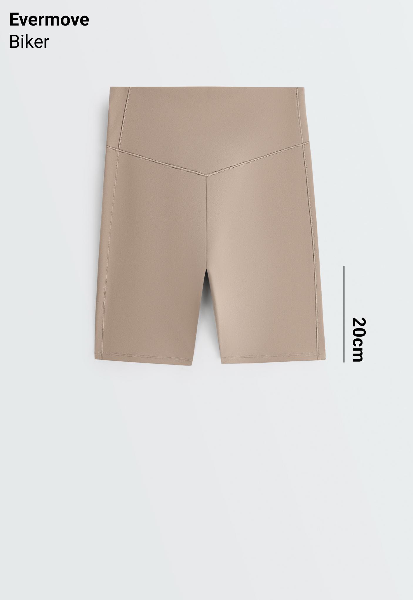 Evermove high-rise 20cm cycle leggings — PINK-BEIGE