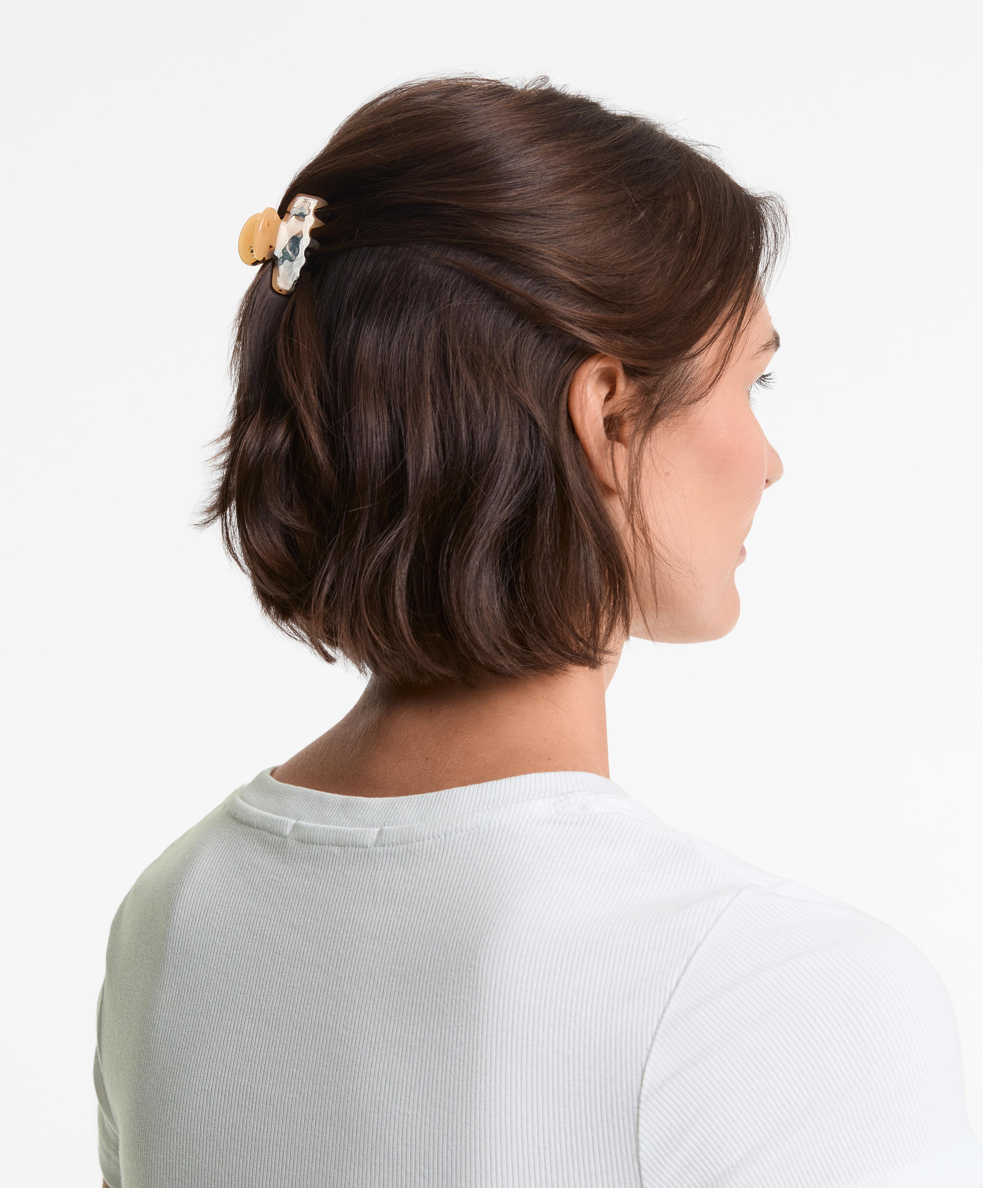 2 קליפסים לשיער בינוניים עם אפקט שריון צב - סוף עונה 2 קליפסים לשיער בינוניים עם אפקט שריון צב - סוף עונה