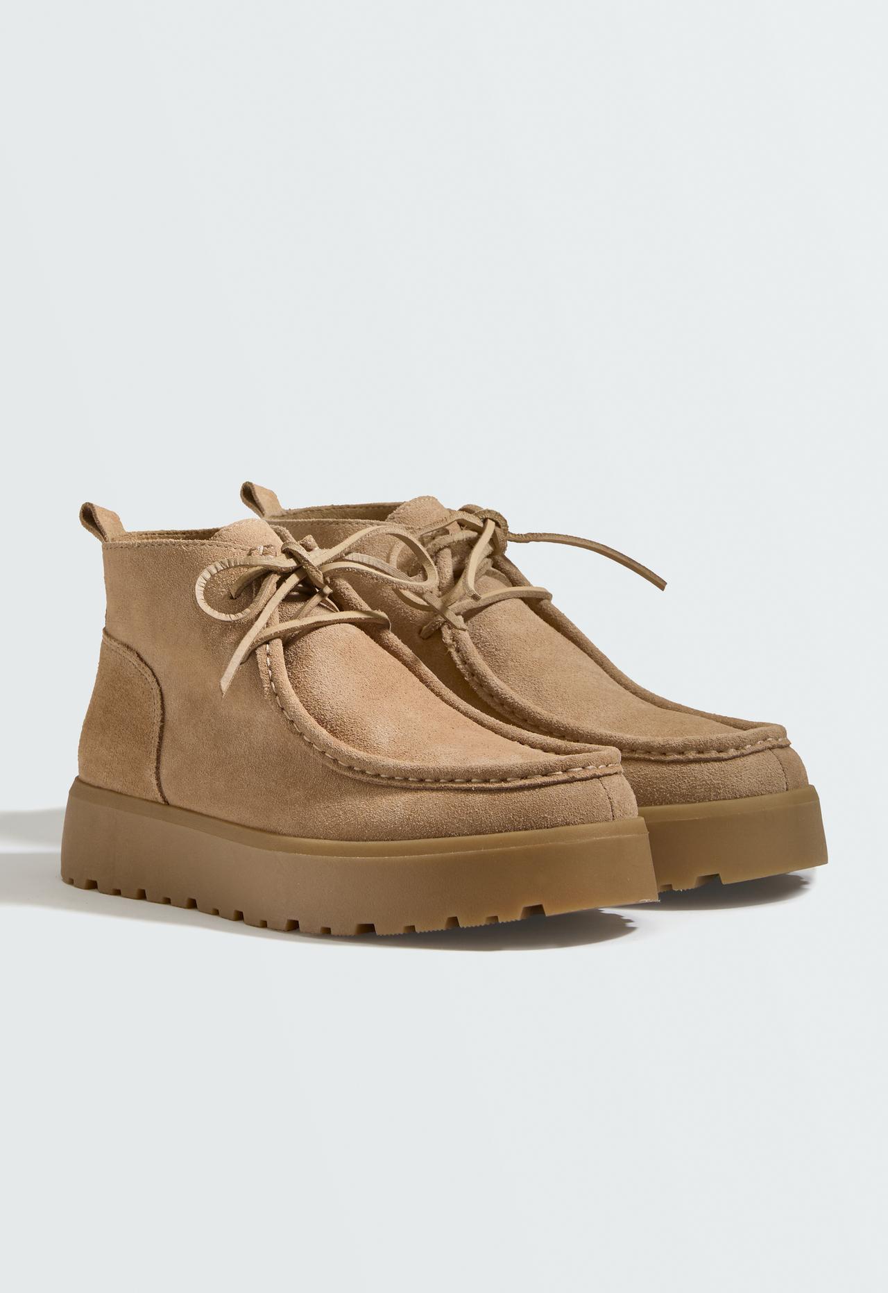Leather lace-up ankle boots — MOLE