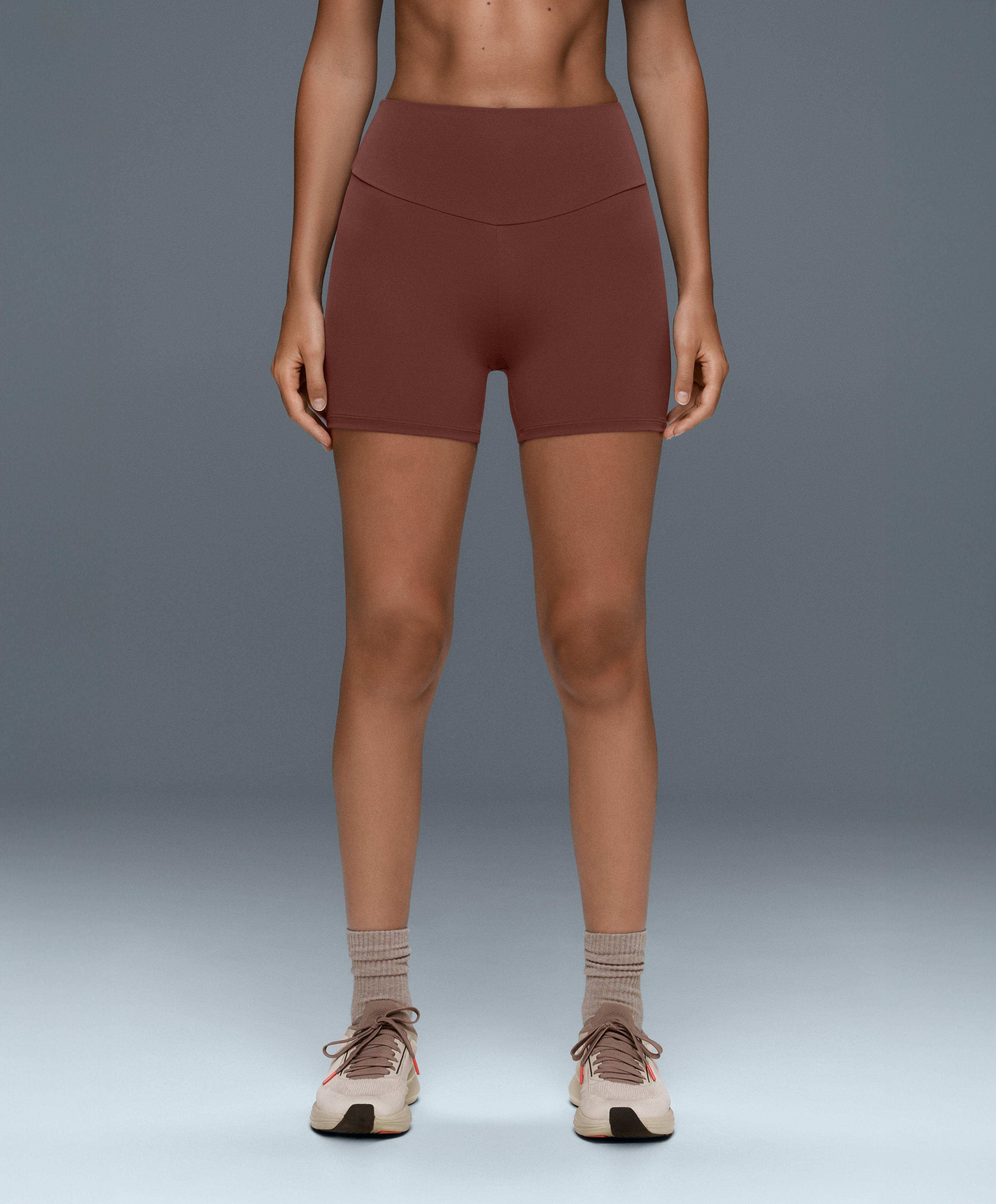 Comfortlux high-waisted 10cm hot pants — TERRACOTTA