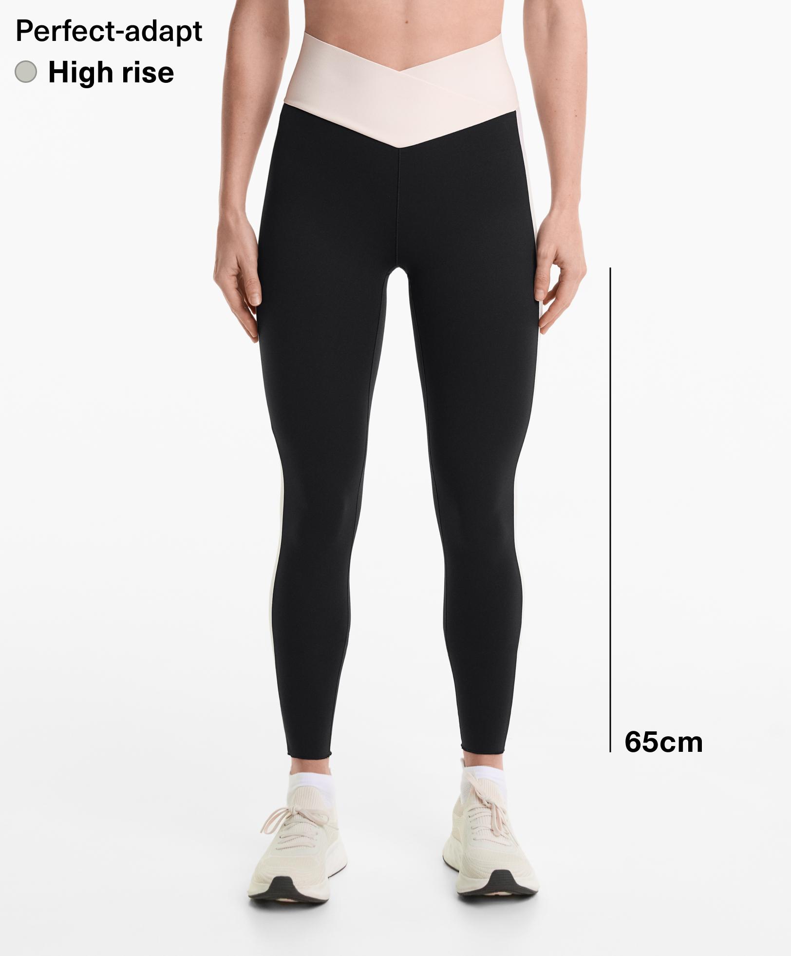 Perfect-adapt high-rise 65cm ankle-length leggings with V-cut waist