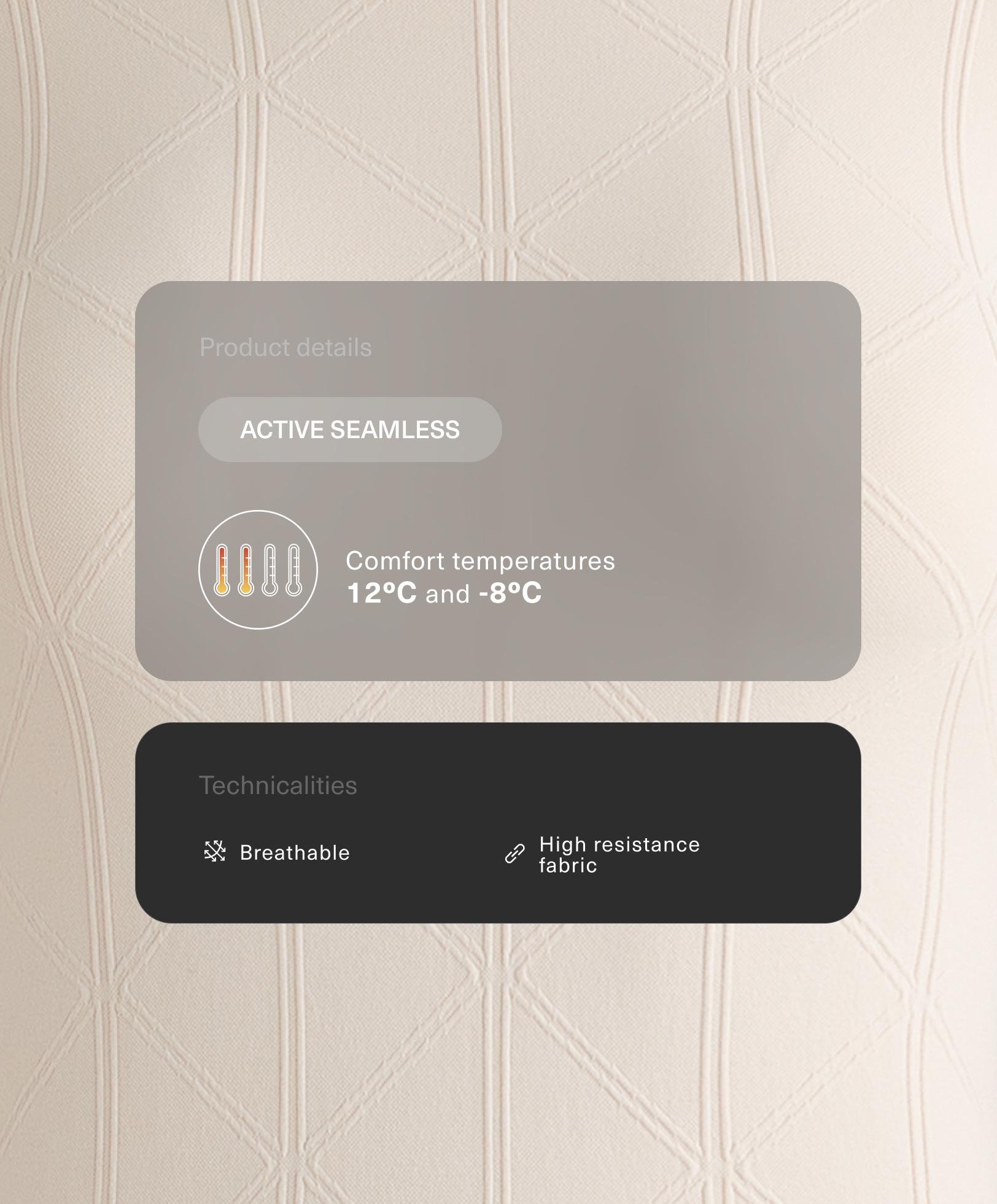 Camiseta térmica base layer seamless jacquard