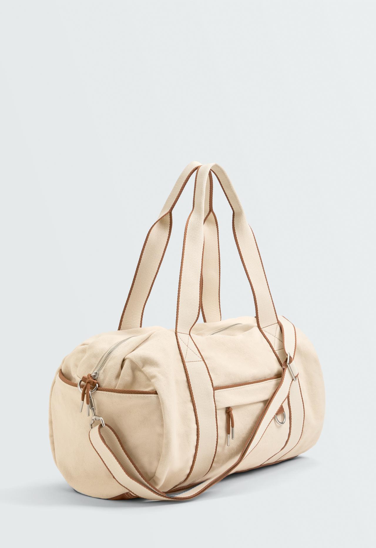 Canvas bowling bag — ECRU