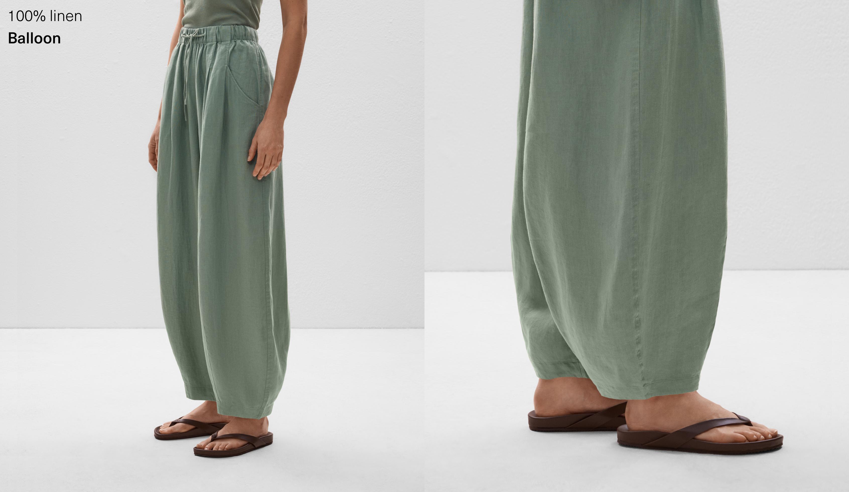 100% Linen balloon leg trousers 100% Linen balloon leg trousers
