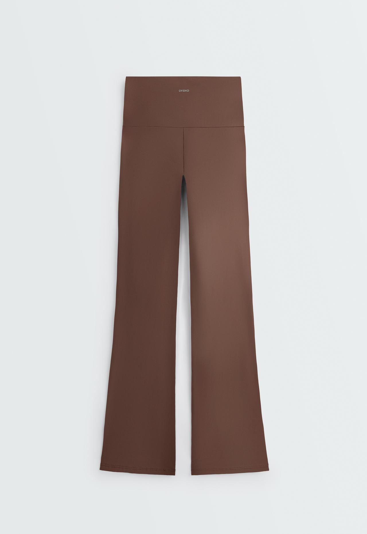 High-rise Comfortlux flare trousers — COCOA