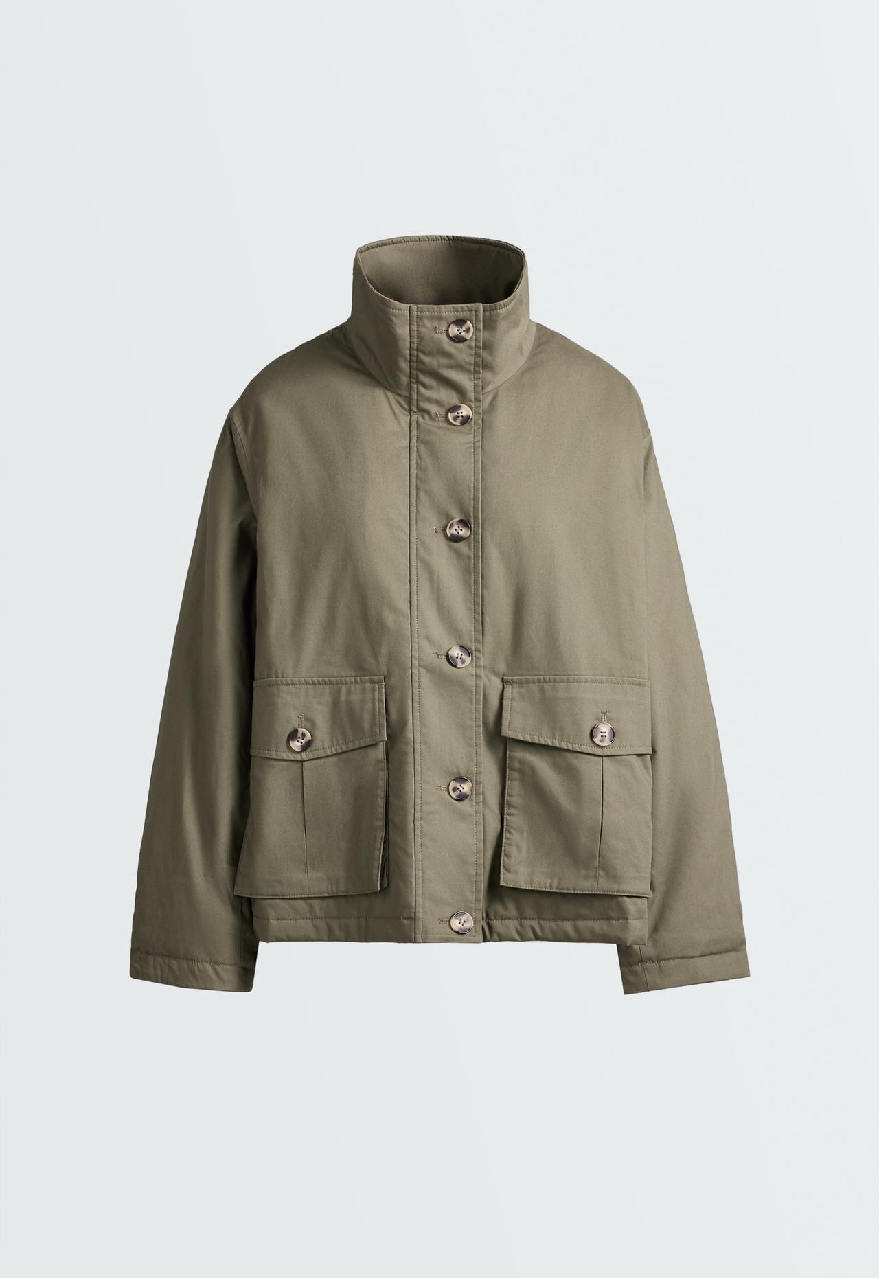 FELLEX® AEROGEL padded canvas jacket — DARK KHAKI