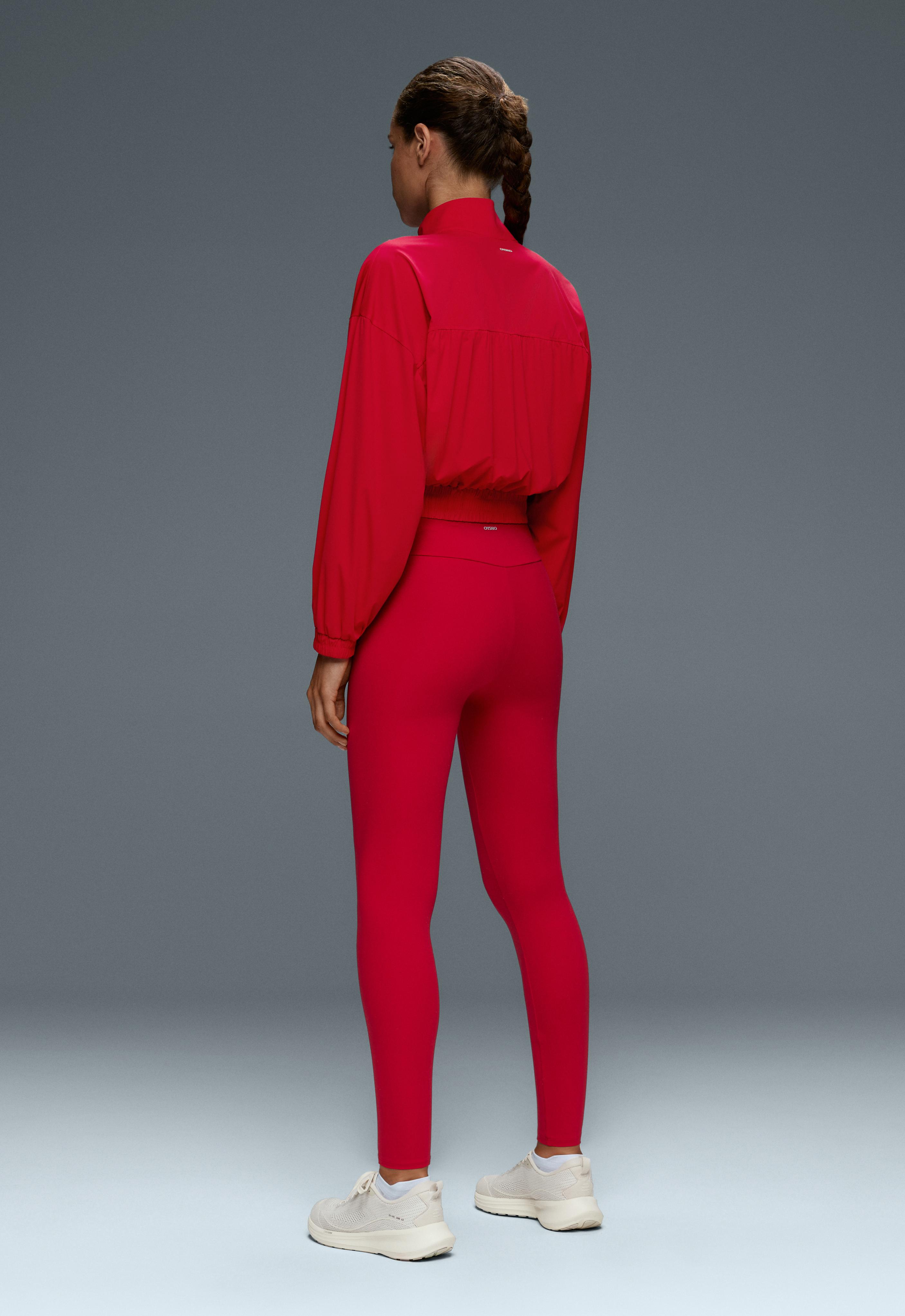 Light Touch boxy technical jacket — BRIGHT RED