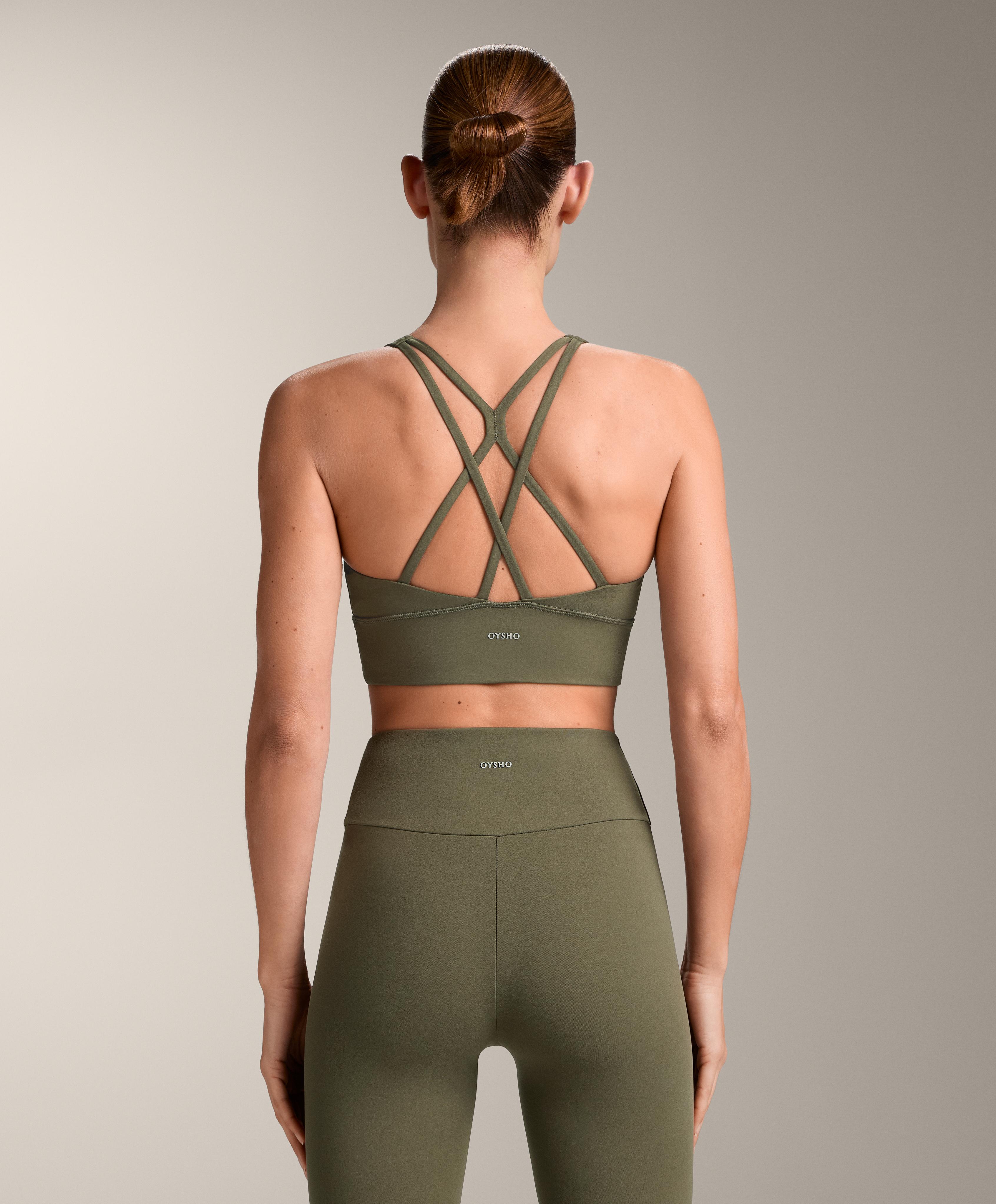 Comfortlux medium support sports bra with cups