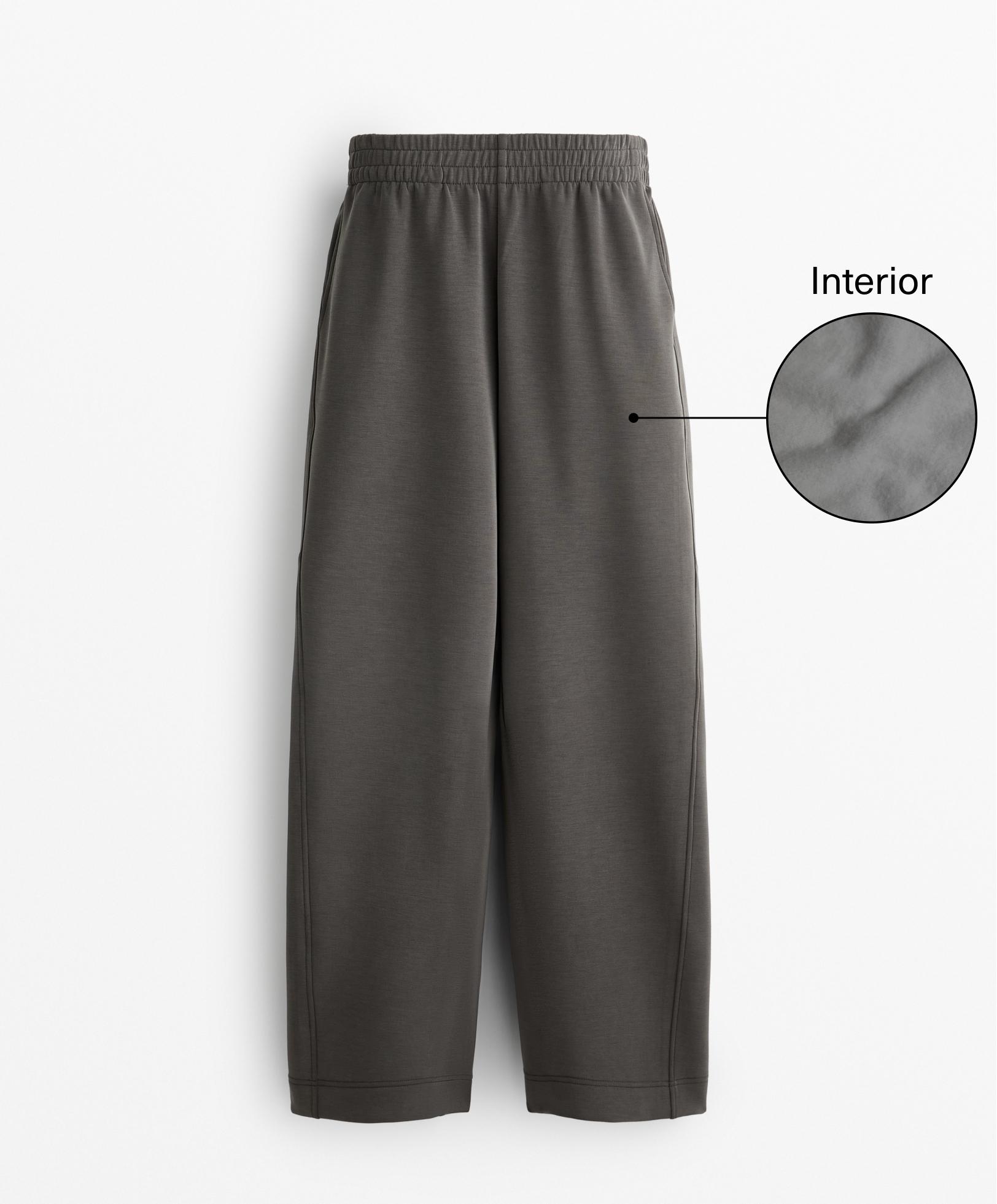 Pantalon droit contenant du modal brushed