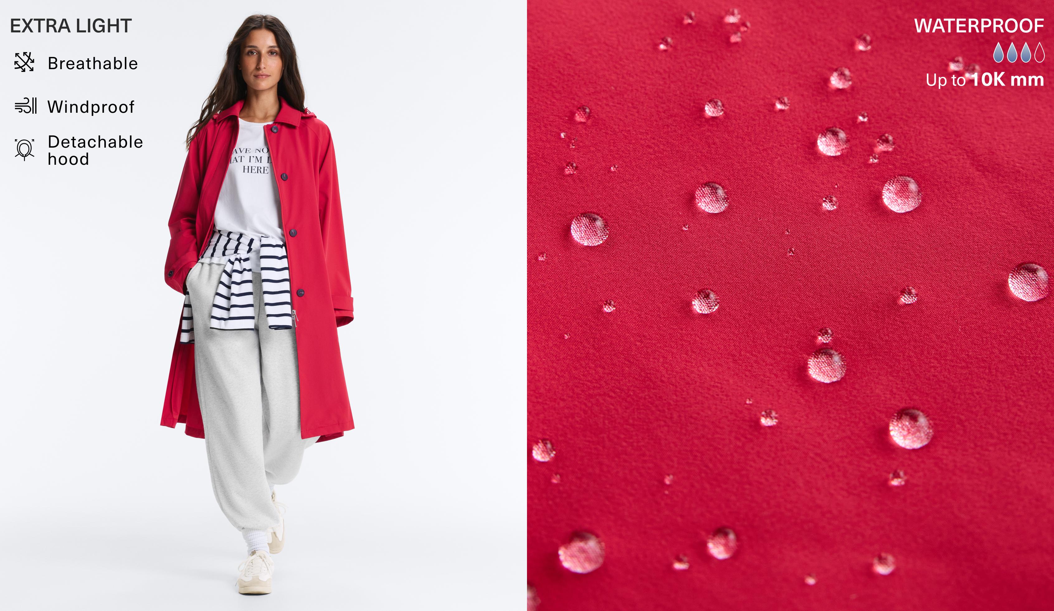 Midi extra lightweight 10k waterproof jacket — RED