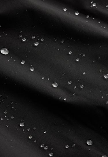 Super extra lightweight 10k packable waterproof jacket — BLACK 9