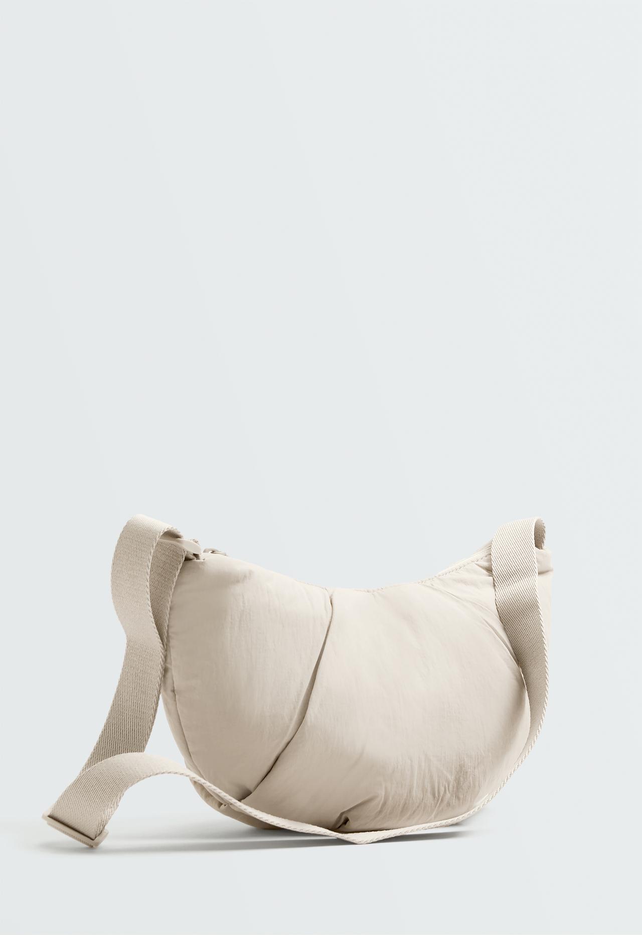Quilted crossbody bag — MINK