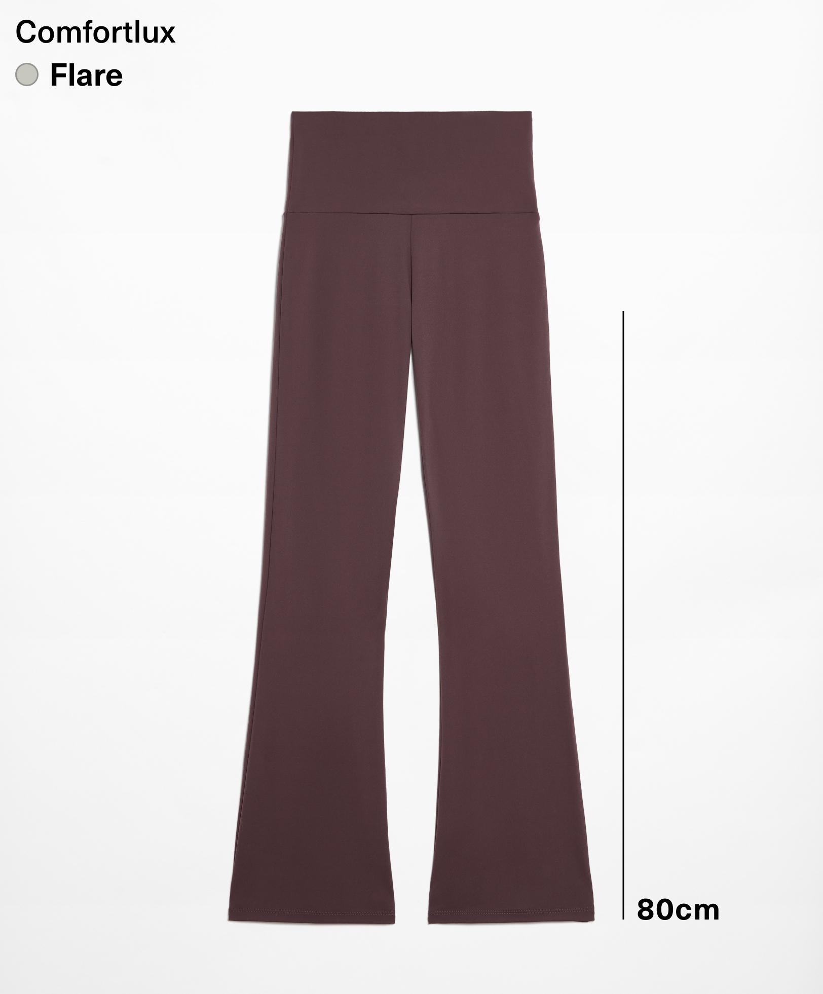 High-rise comfortlux flare trousers