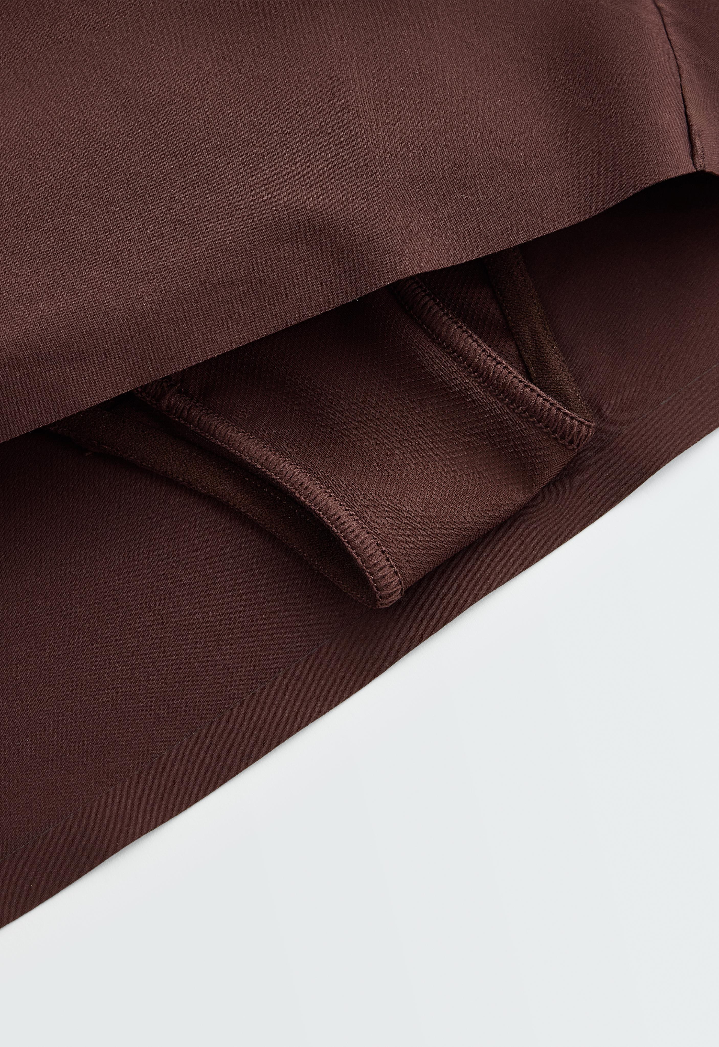 6cm low-rise technical shorts — CHOCOLATE