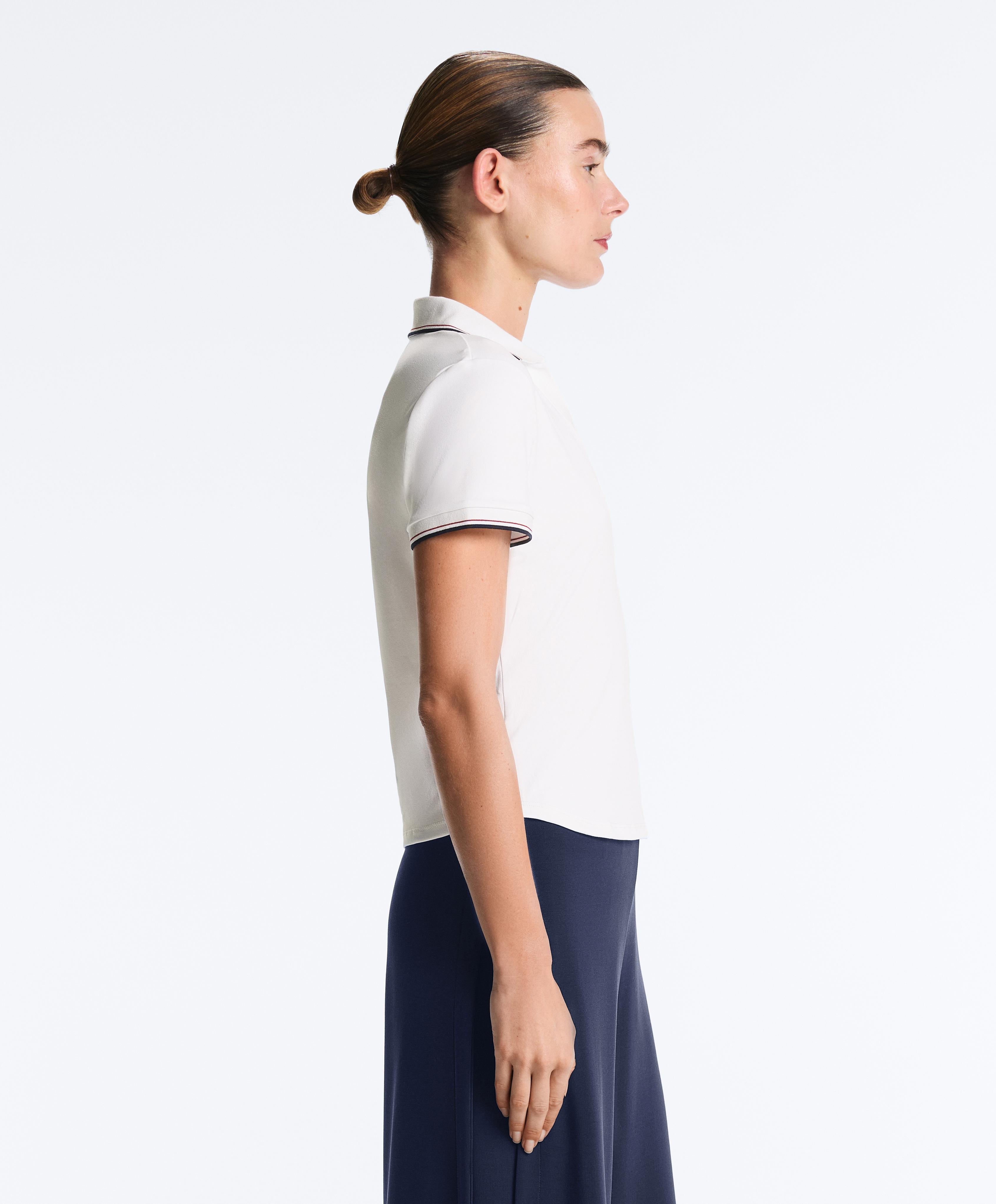 Comfortlux short sleeve polo shirt — WHITE