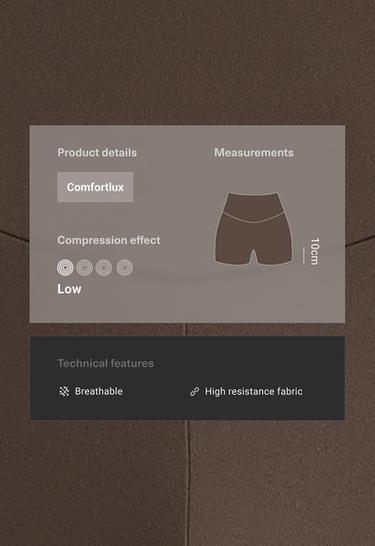 Hot pants high rise Comfortlux 10 cm — BROWN 2