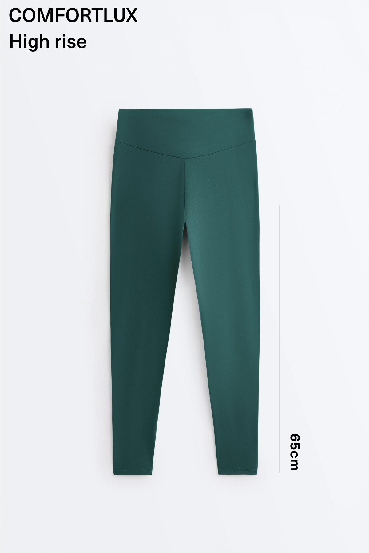 Comfortlux high-waisted ankle-length leggings — BOTTLE