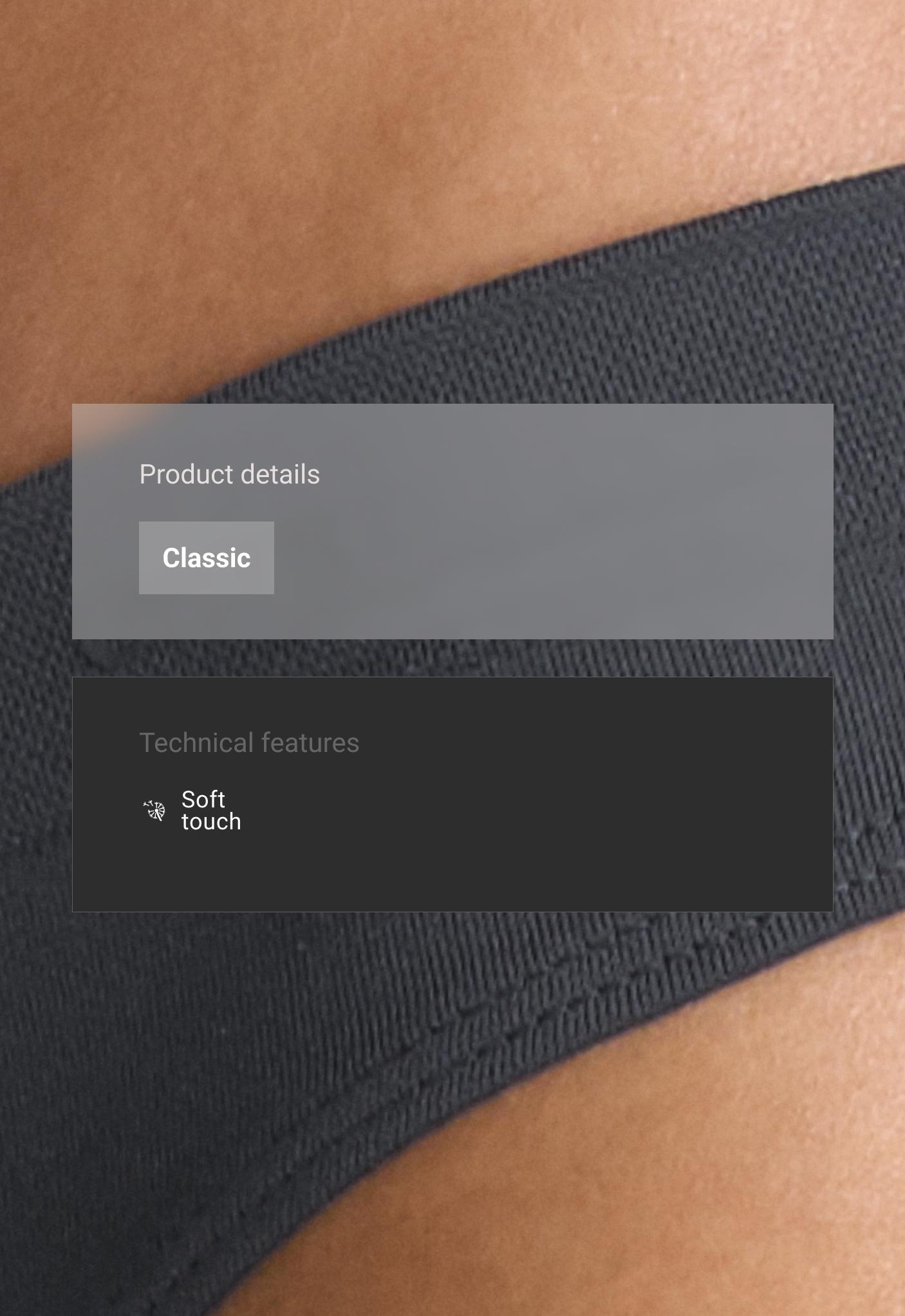 5 seamless polyamide blend classic briefs — NAVY BLUE
