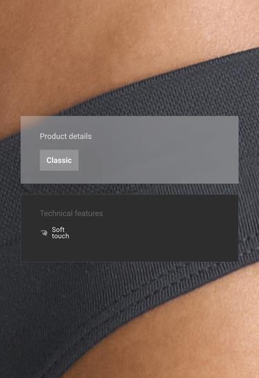 5 seamless polyamide blend classic briefs — NAVY BLUE 2