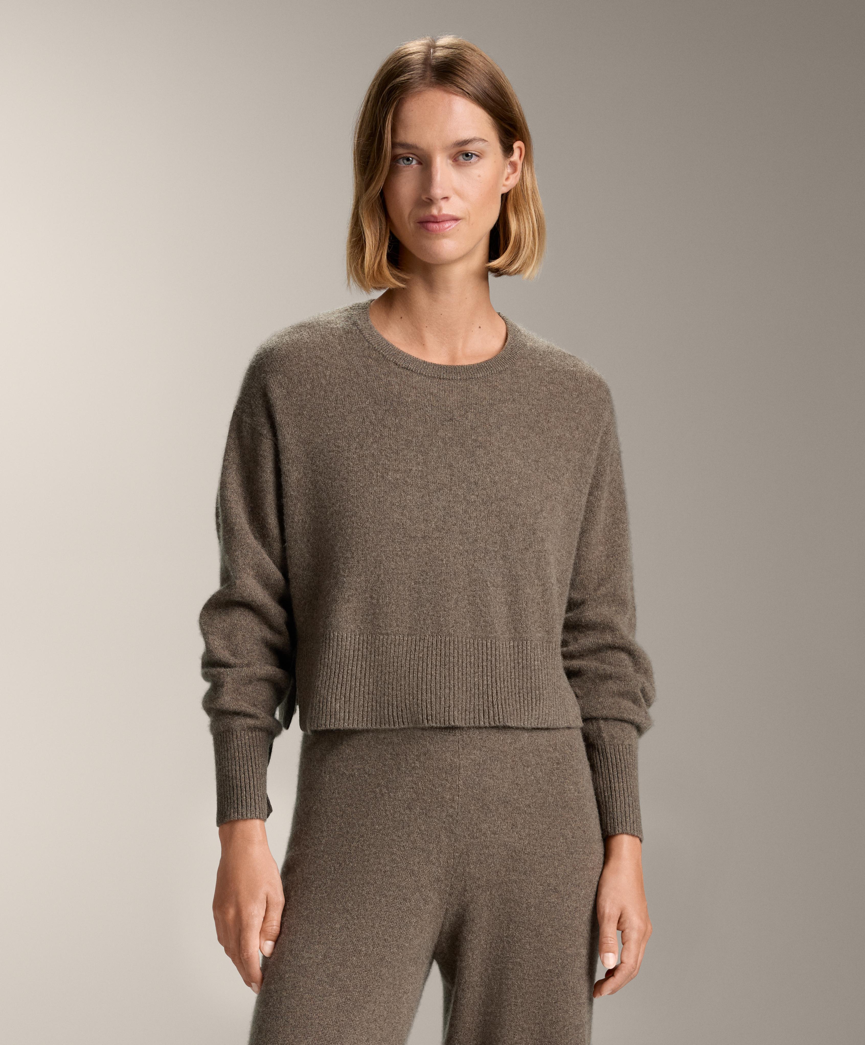 Jersey cuello redondo punto 100% cashmere - Rebajas
