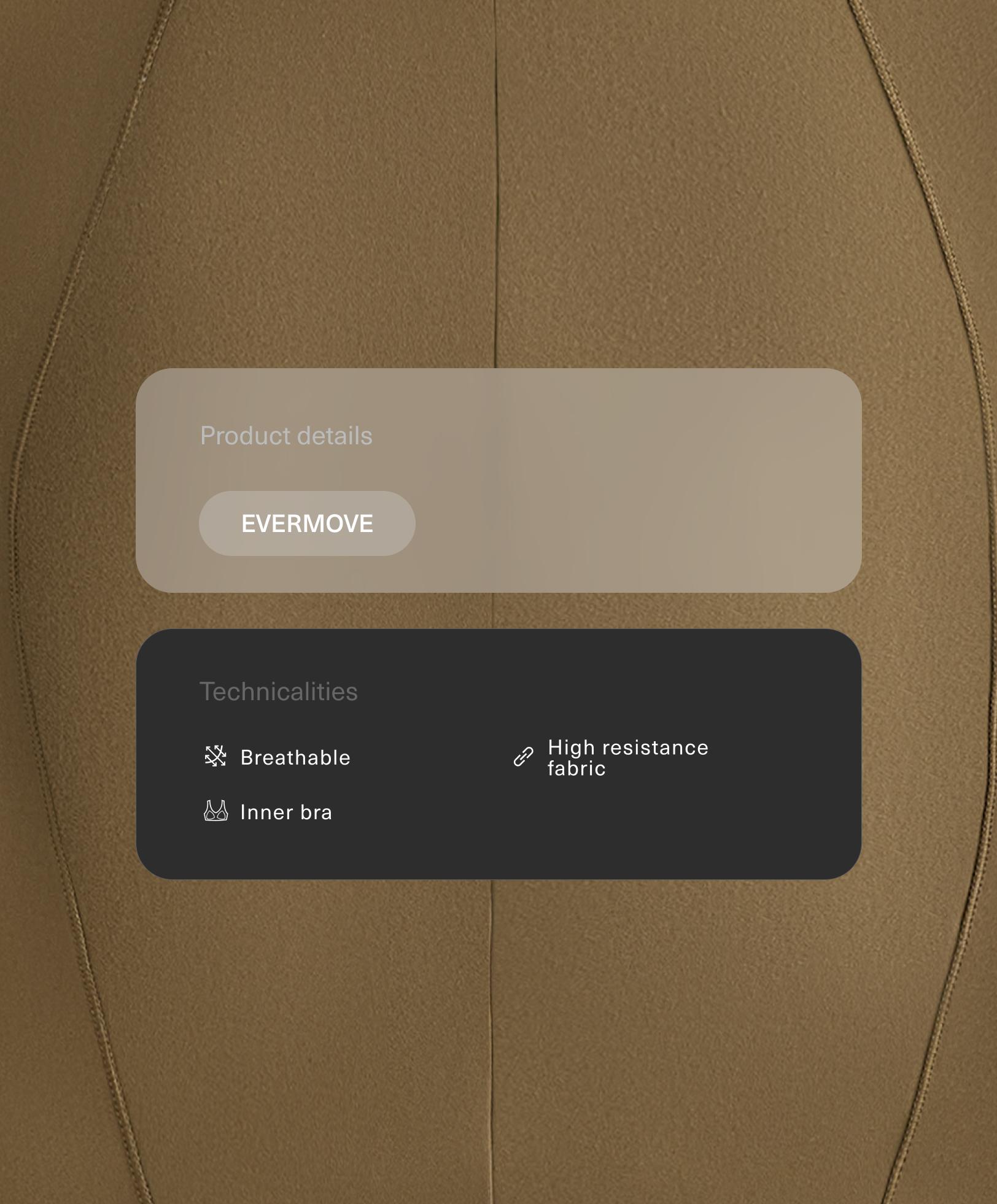 Tank top Evermove manga larga