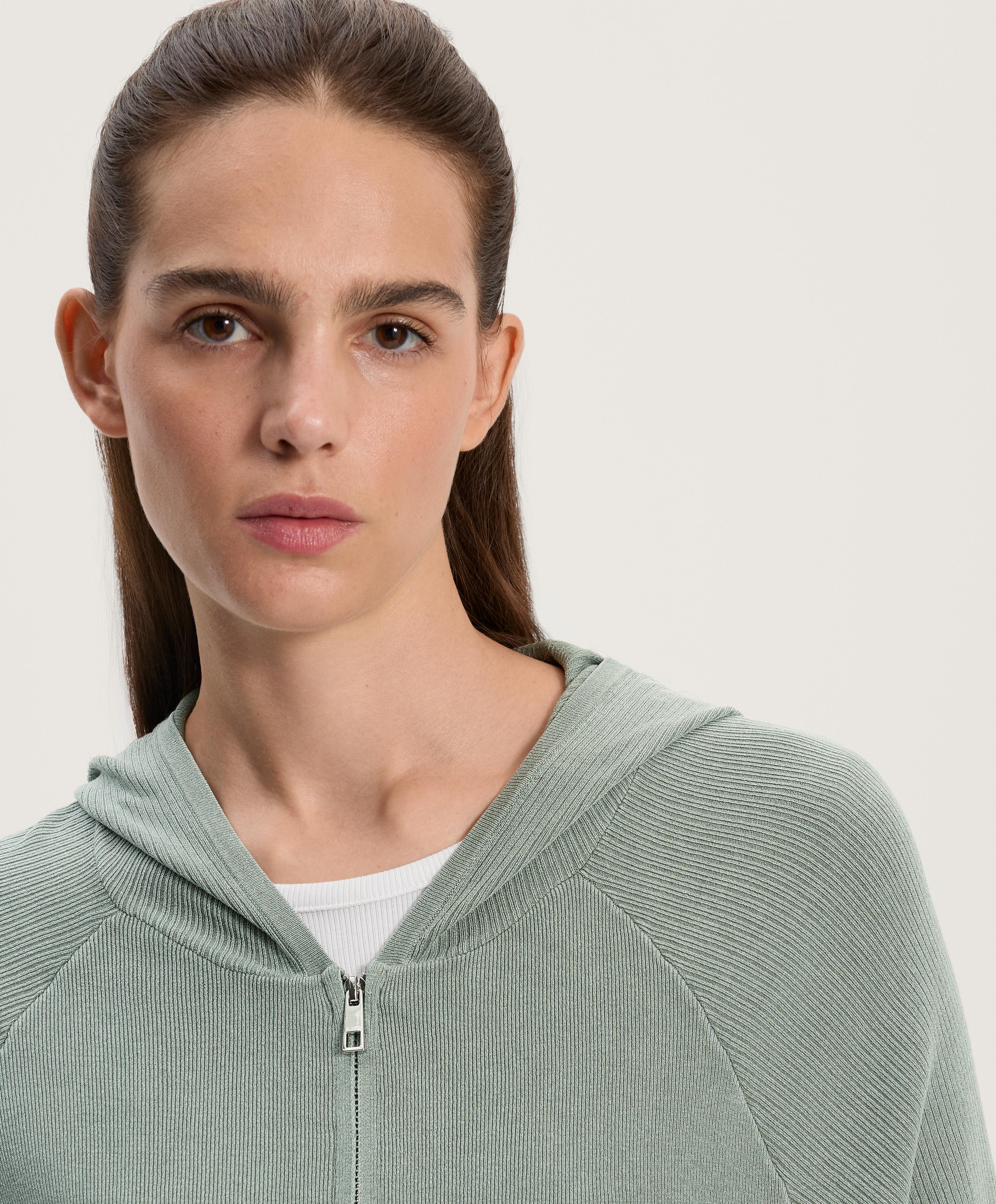 Veste en maille à capuche Veste en maille à capuche