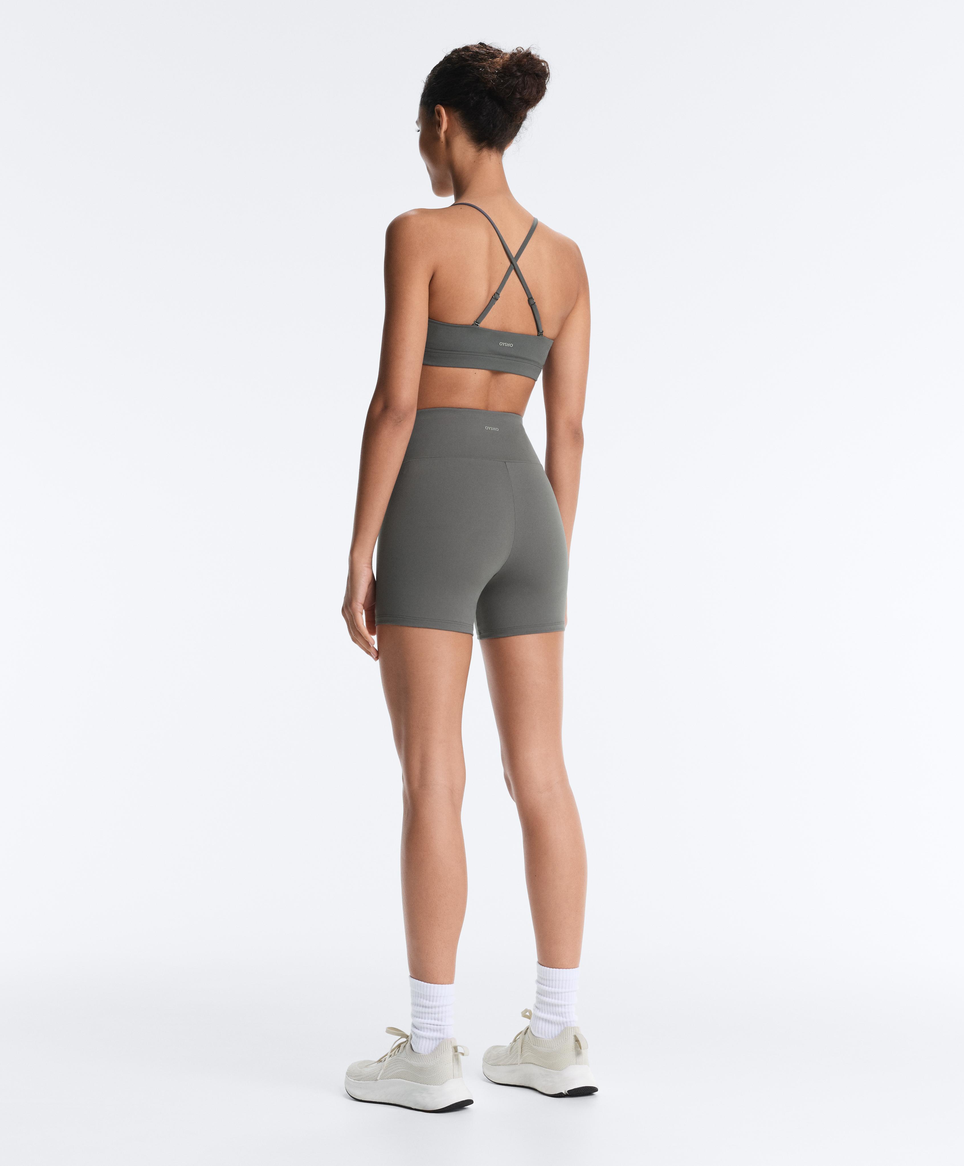 Comfortlux high-waisted 10cm hot pants — MID GREY