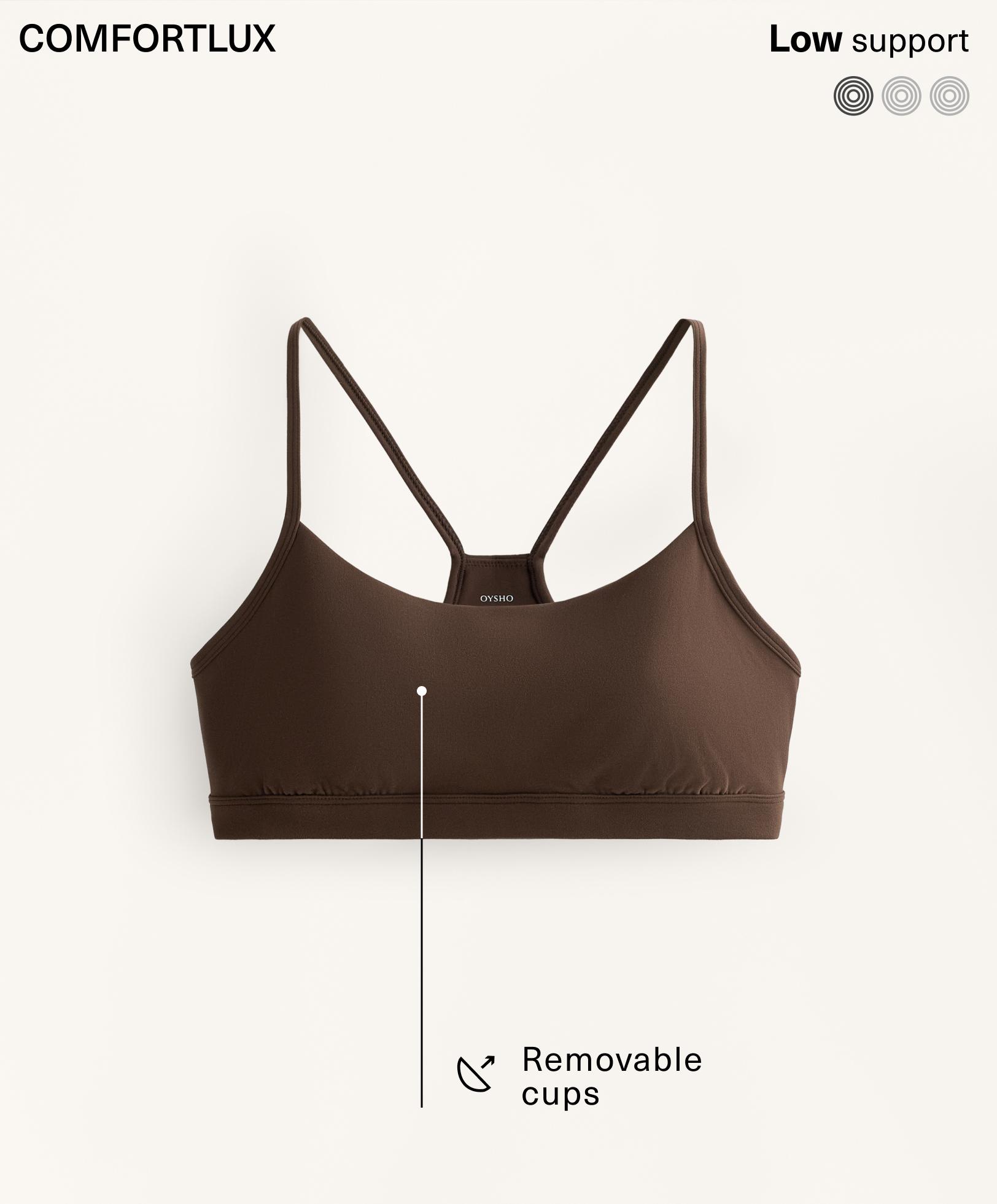 Light-support Comfortlux sports bra with cups