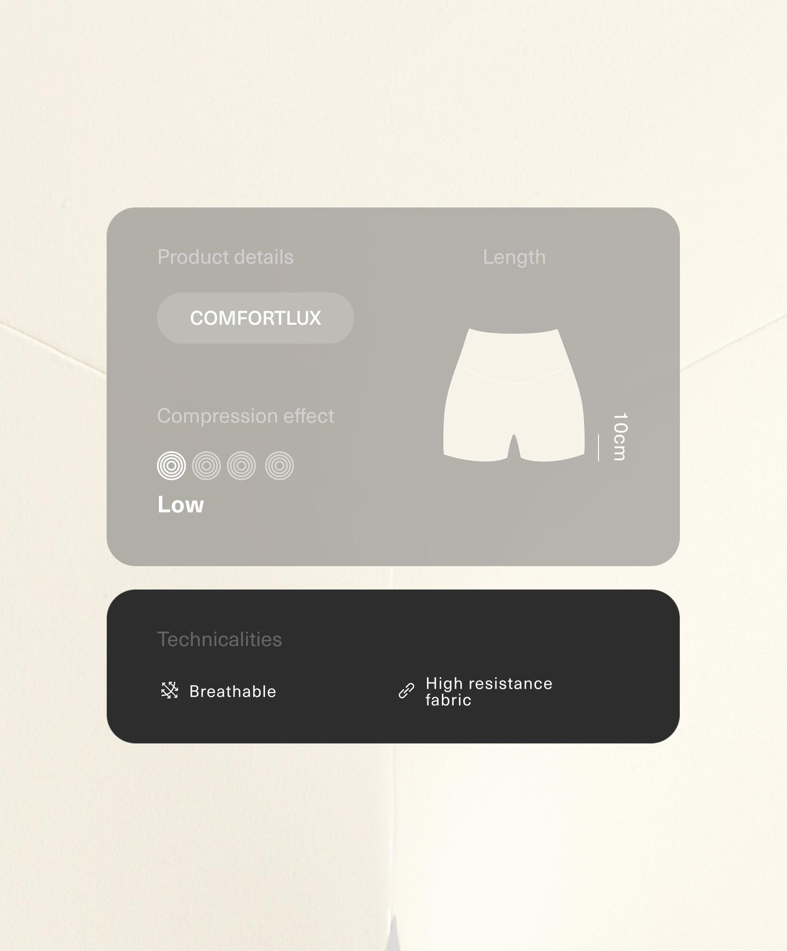 هوت بانت Comfortlux بخصر عالٍ 10 سم بتطريز مخرم