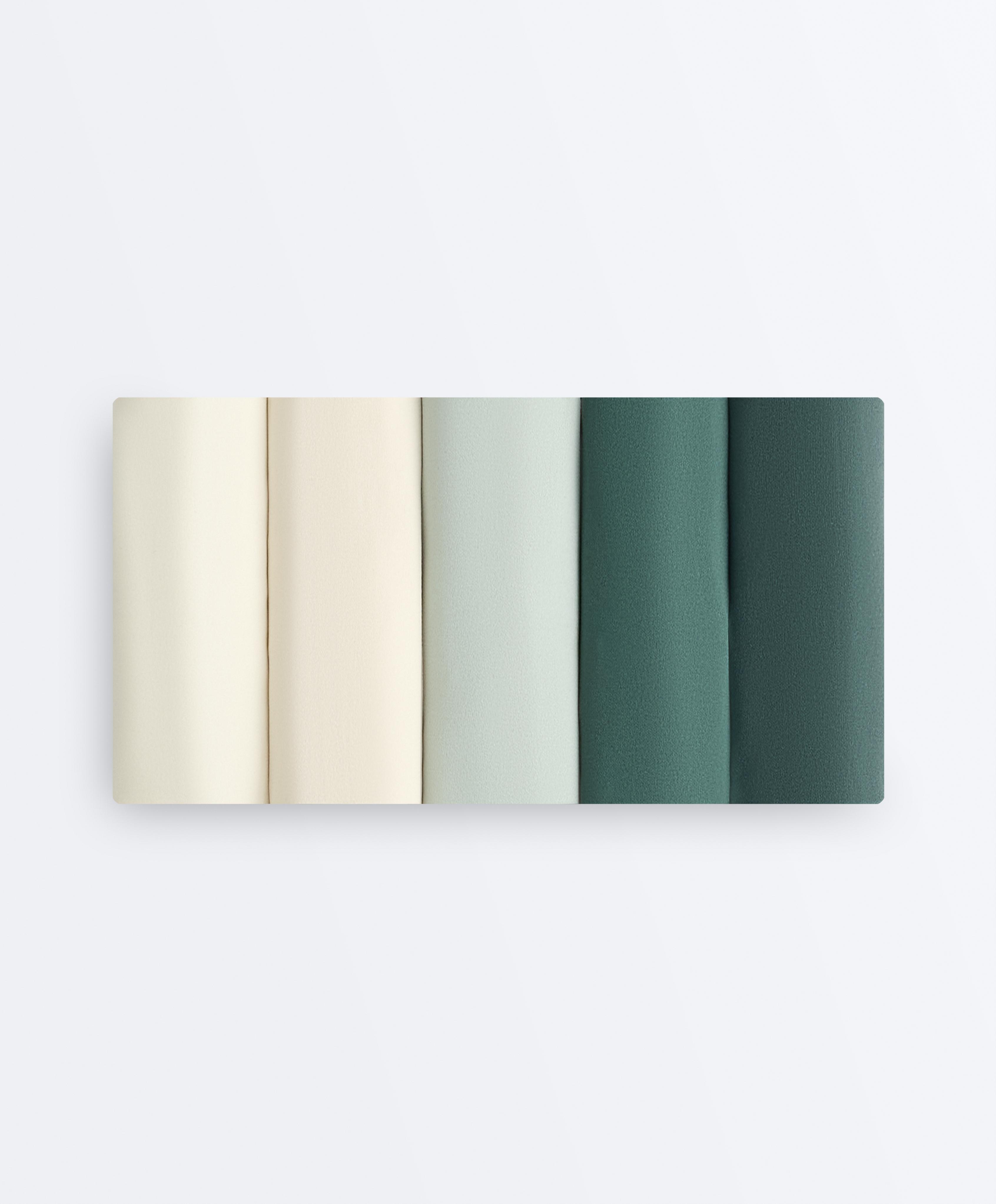 3 invisible polyamide blend laser-cut Brazilian briefs — WASHED GREEN