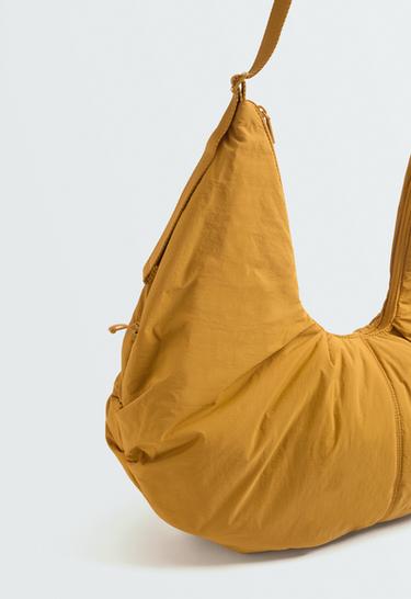 Gathered shopper bag — MUSTARD 5