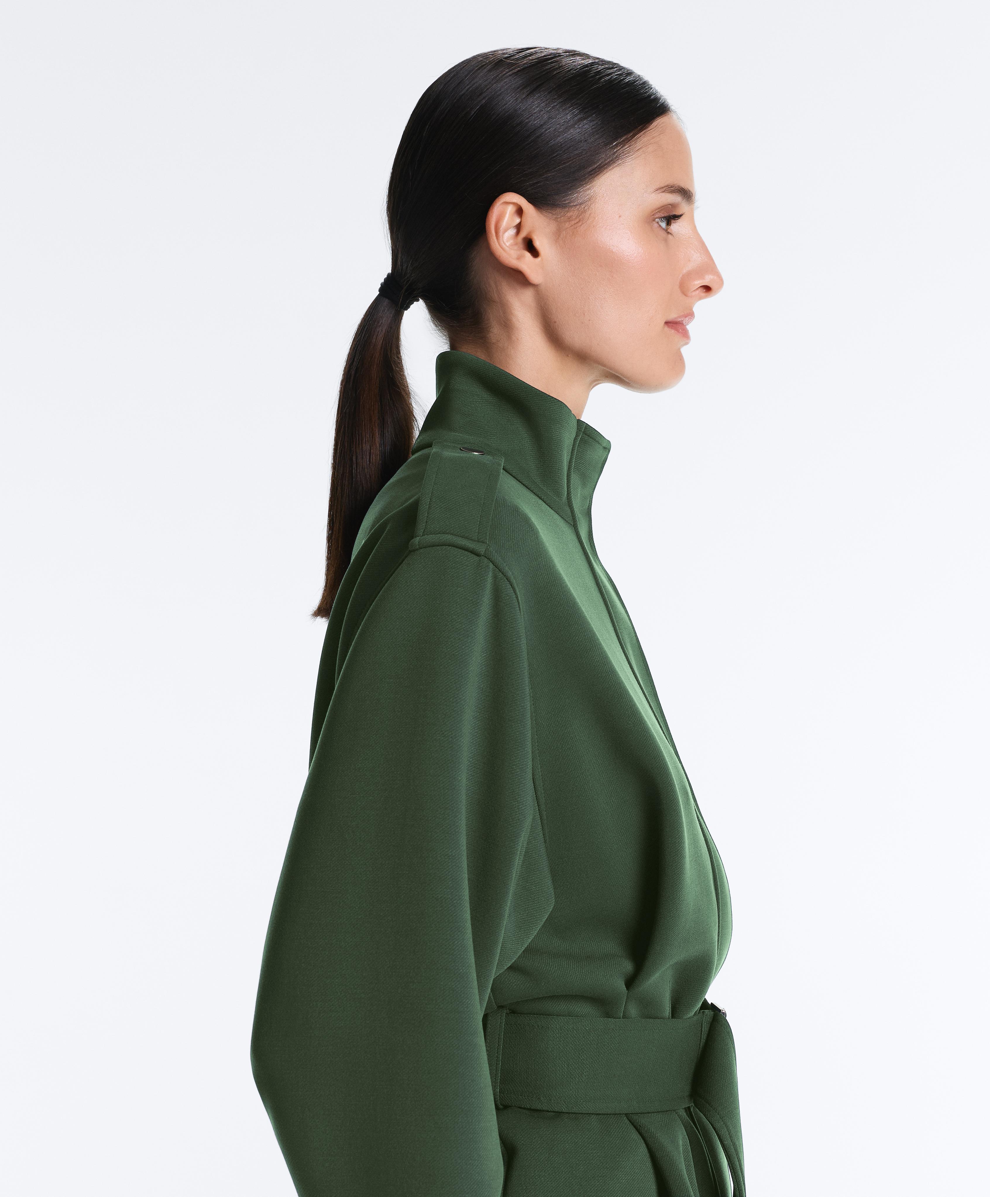 Tweill utility jacket with belt — GREEN