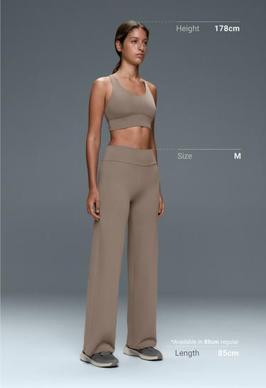 High-rise Comfortlux straight-leg trousers — DARK MINK 5