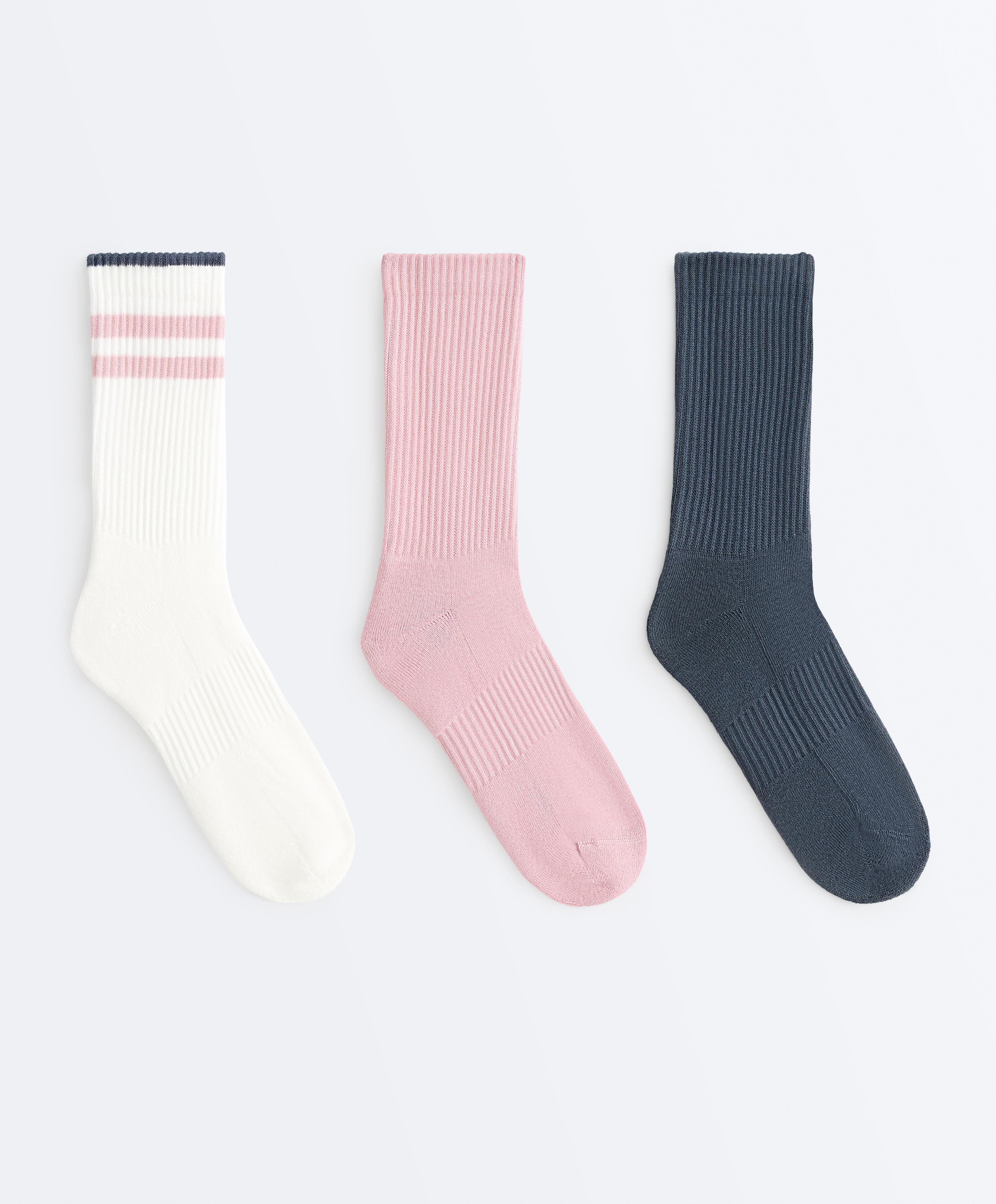 3 pairs of cotton blend classic socks