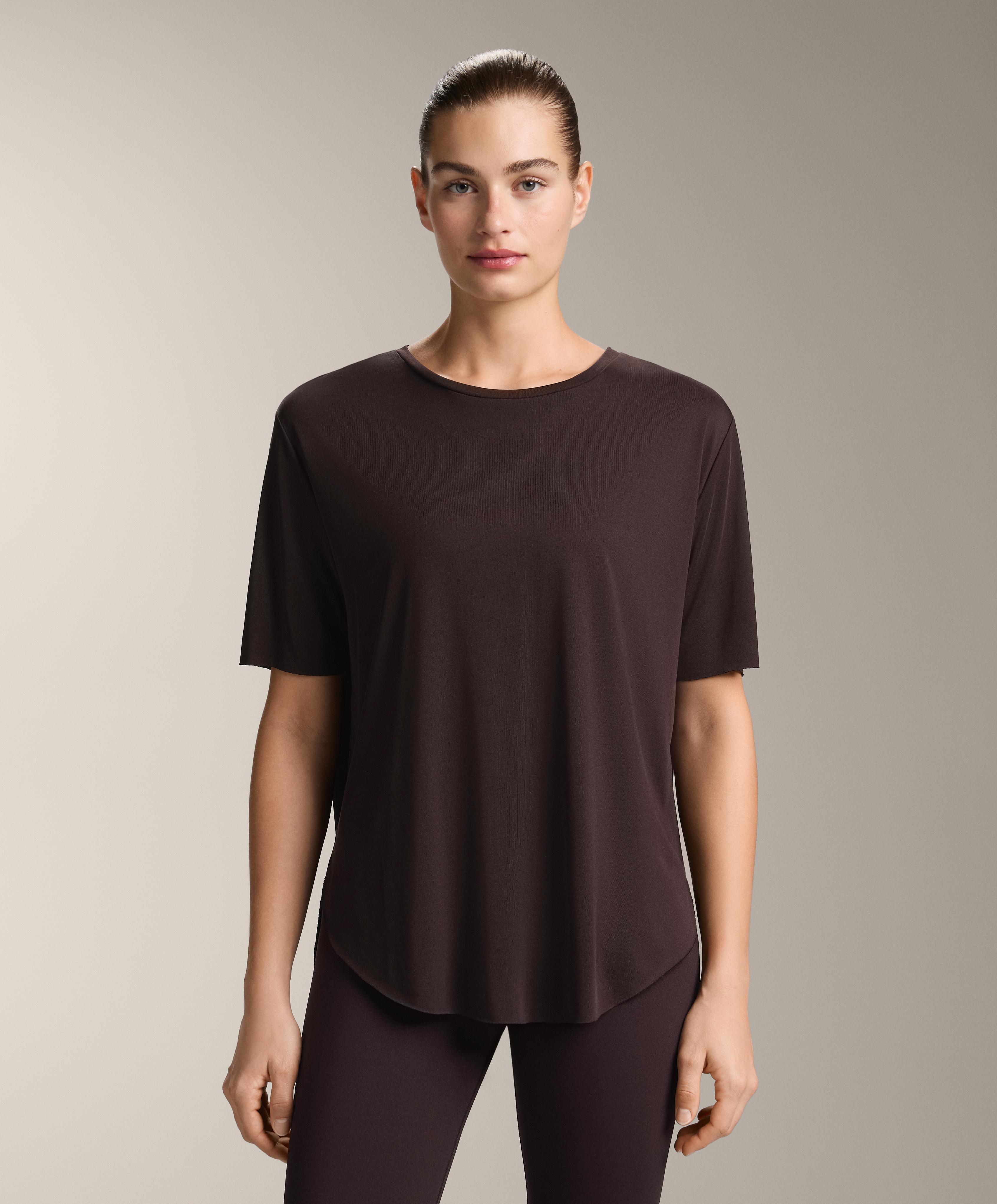 T-shirt van een modalmix met korte mouwen
