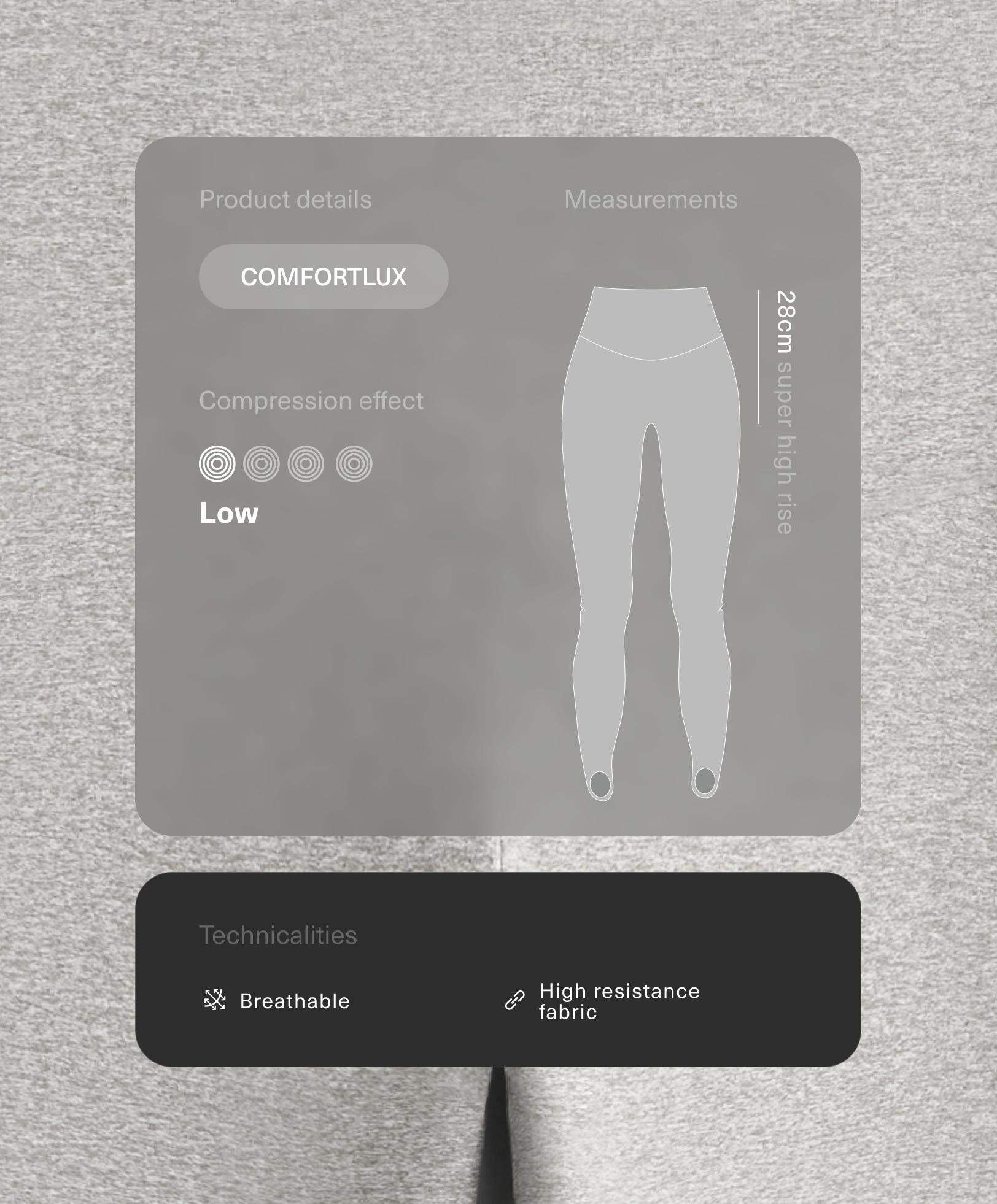 لغينغ Comfortlux للكاحل بخصر عالٍ للغاية وتصميم فيزو لغينغ Comfortlux للكاحل بخصر عالٍ للغاية وتصميم فيزو