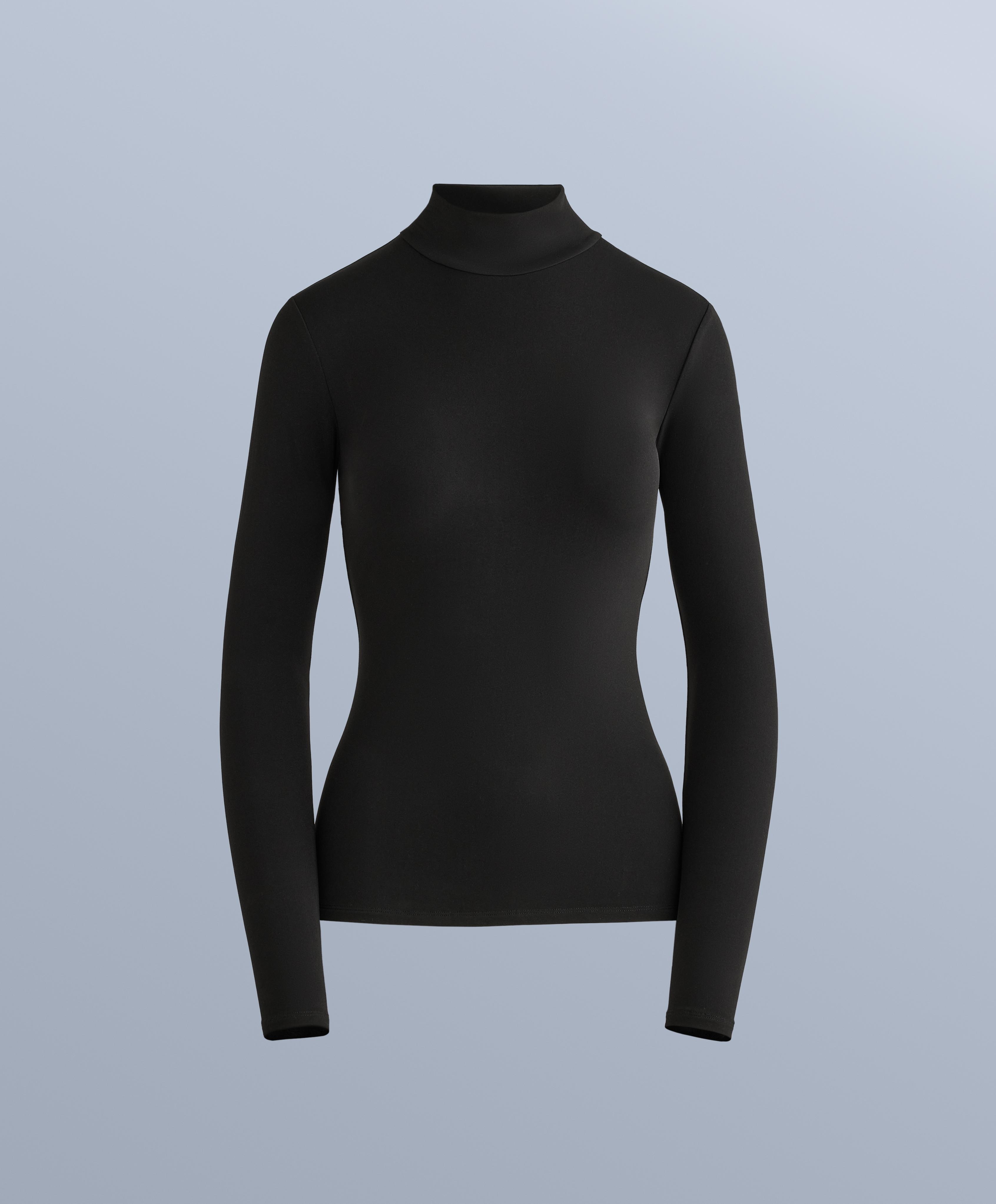 Long sleeve thermal base layer T-shirt — BLACK