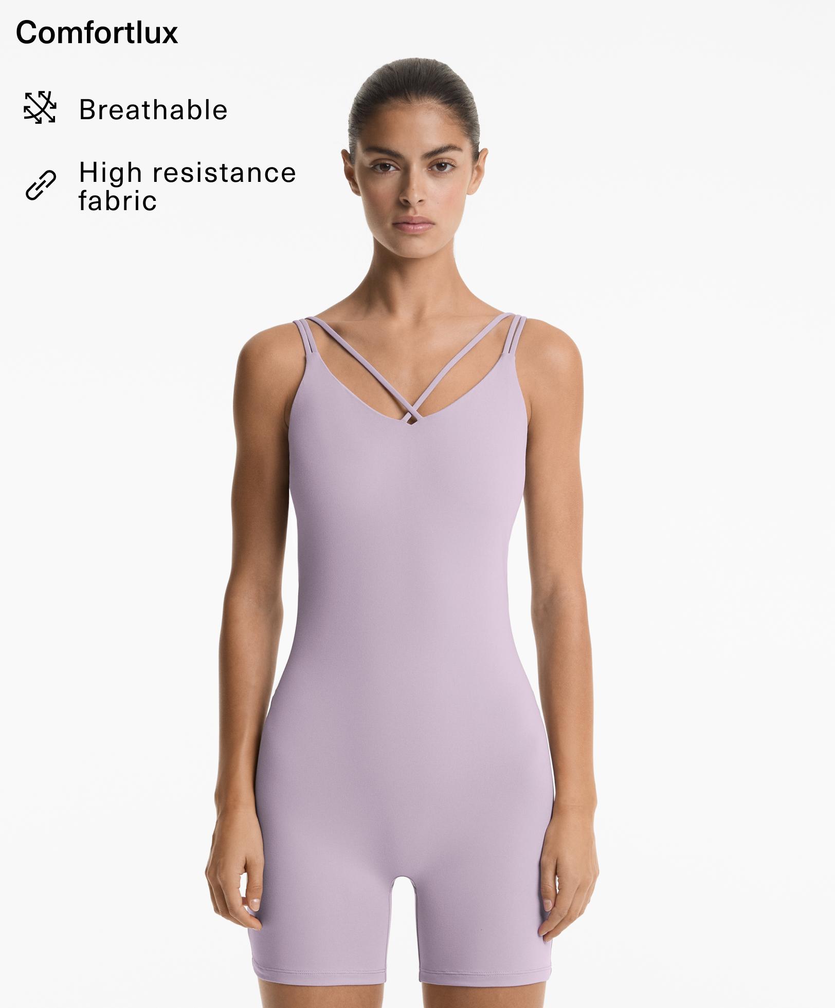 Comfortlux double strap short jumpsuit