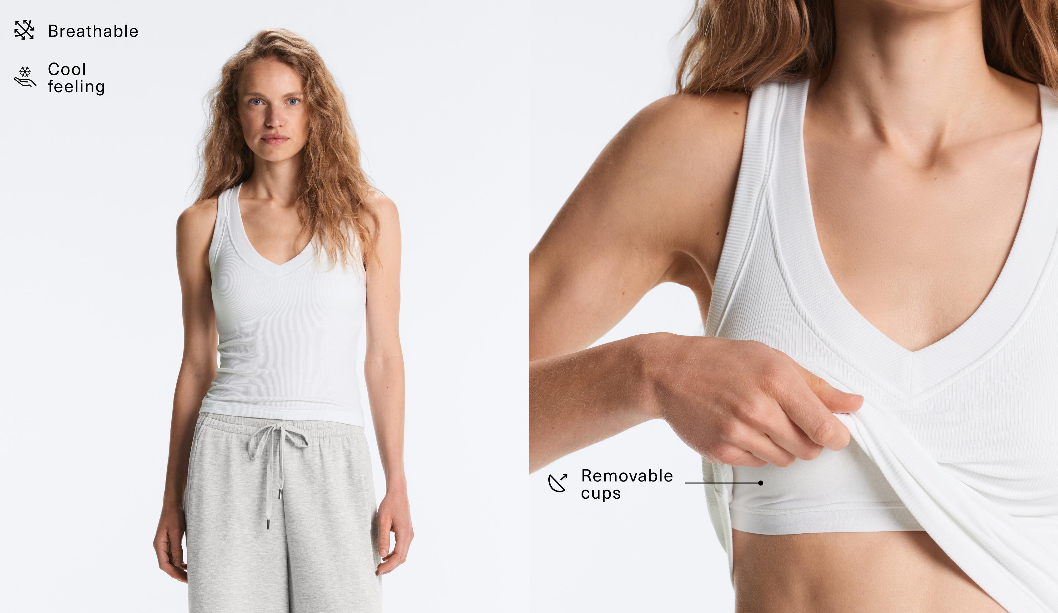 Tank top rib z domieszką modalu