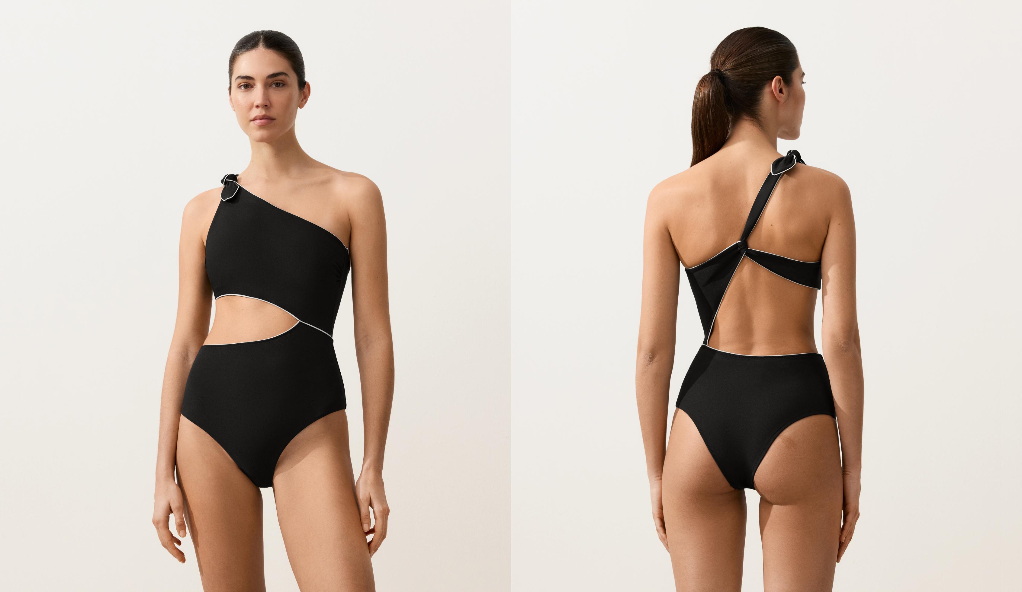 Asymmetric piping trikini Asymmetric piping trikini