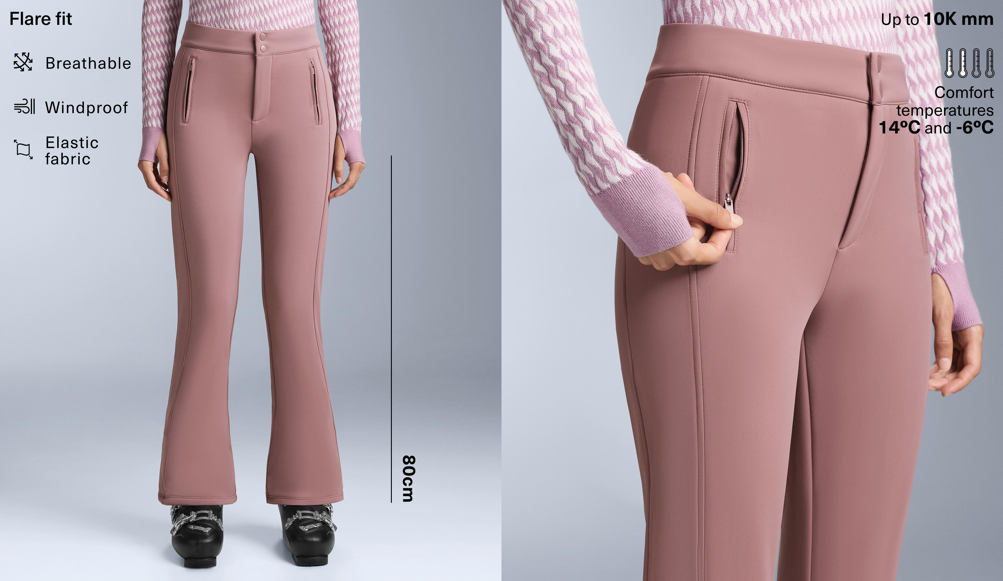 Water-resistant flare stretch SKI trousers - Sale